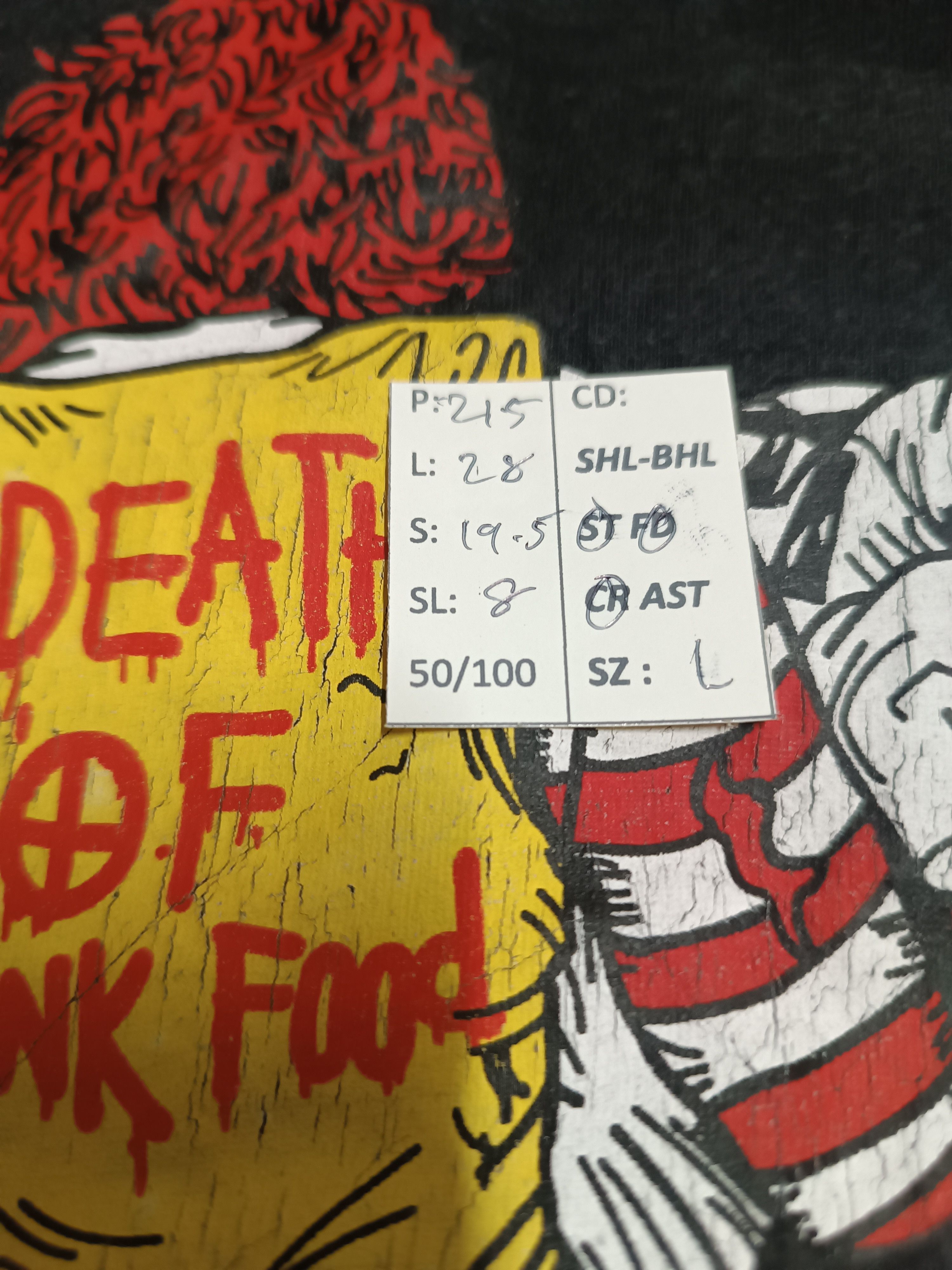 Other THRASHED FADED VINTAGE Y2K DEATH OF JUNKFOOD MCDONALD KFC Size US L / EU 52-54 / 3 - 21 Thumbnail