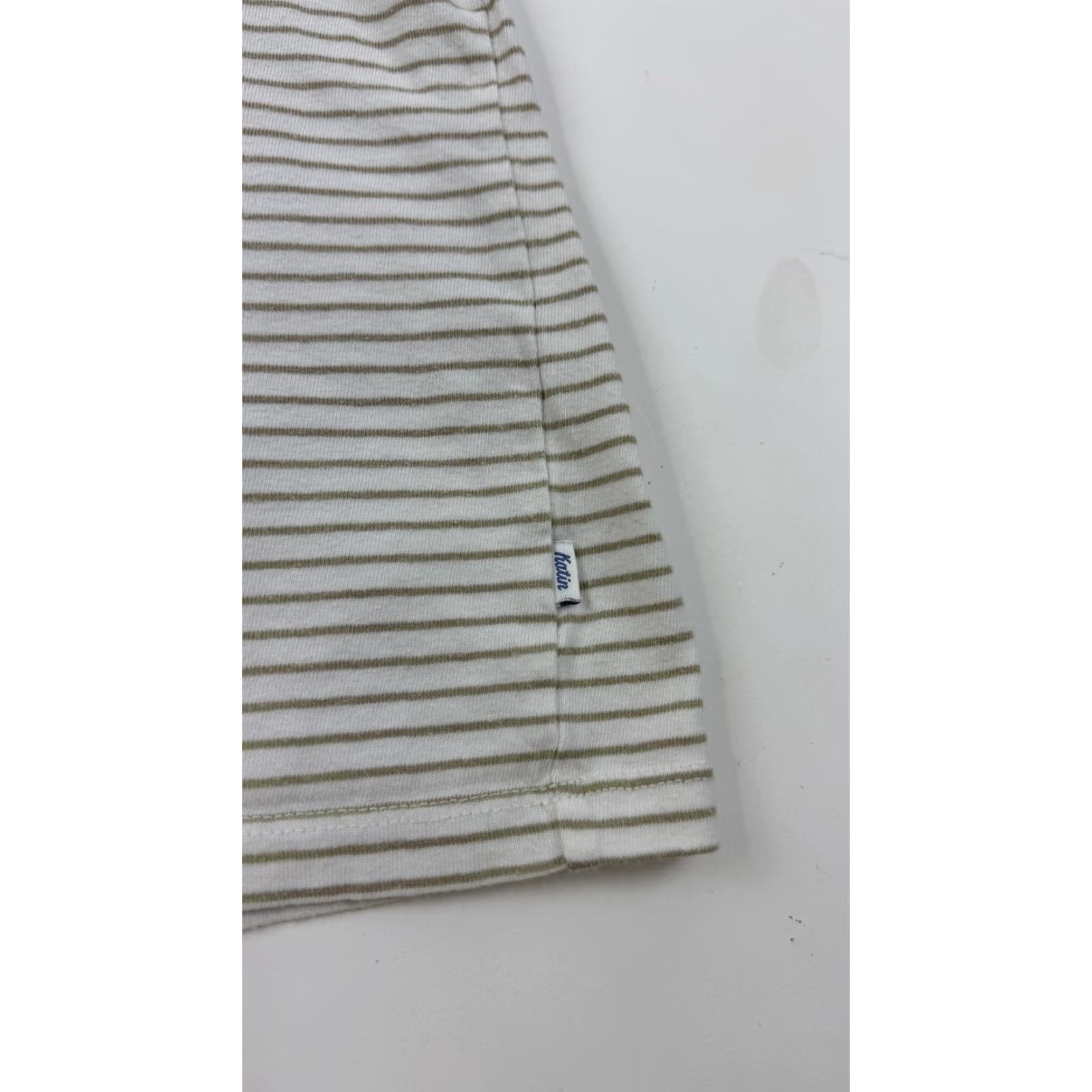 Katin Katin Shirt Mens Medium White Stripe Pocket Tee Crewneck 100% Cotton Size US M / EU 48-50 / 2 - 2 Thumbnail