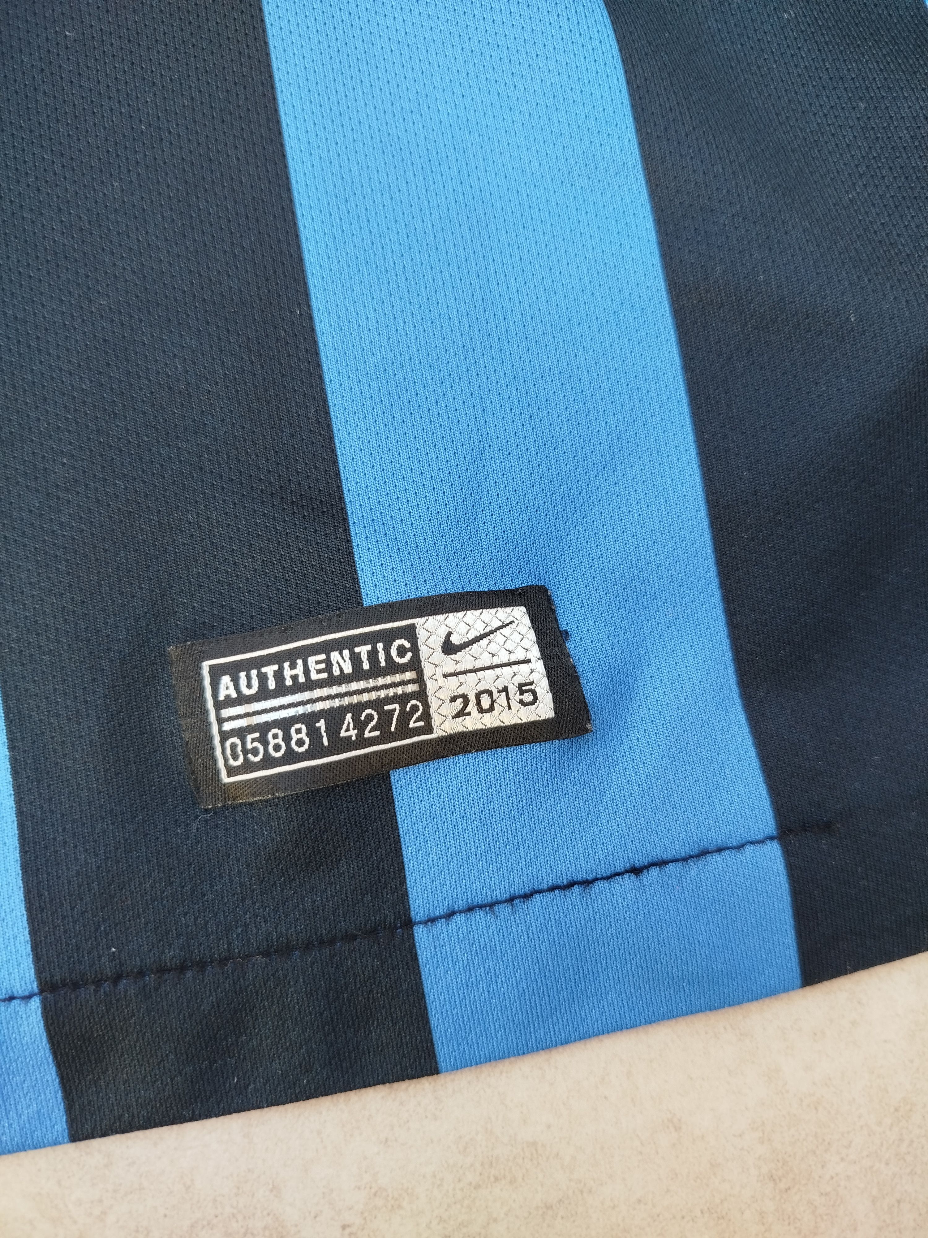 Nike INTER MILAN 2015 2016 HOME FOOTBALL SHIRT SOCCER NIKE M Size US M / EU 48-50 / 2 - 2 Thumbnail
