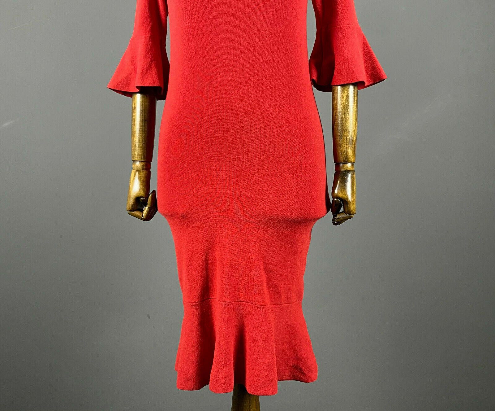 Lauren Ralph Lauren Ladies Lauren Ralph Lauren Black Label Red Midi Dress Size S Size S / US 4 / IT 40 - 2 Thumbnail