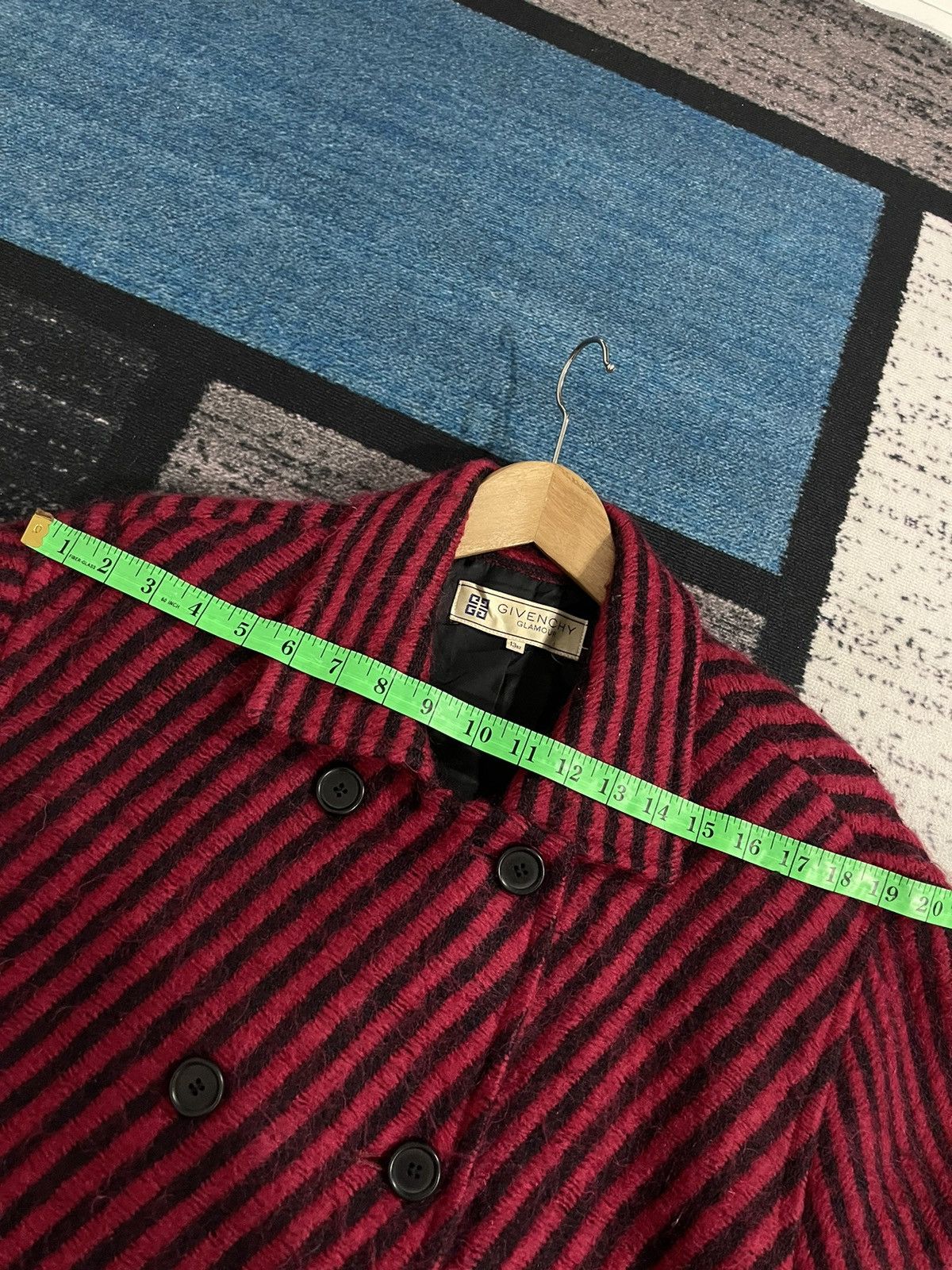 Givenchy Givenchy Glamour Stripe Design Wool Long Jacket Size XL / US 12-14 / IT 48-50 - 19 Thumbnail