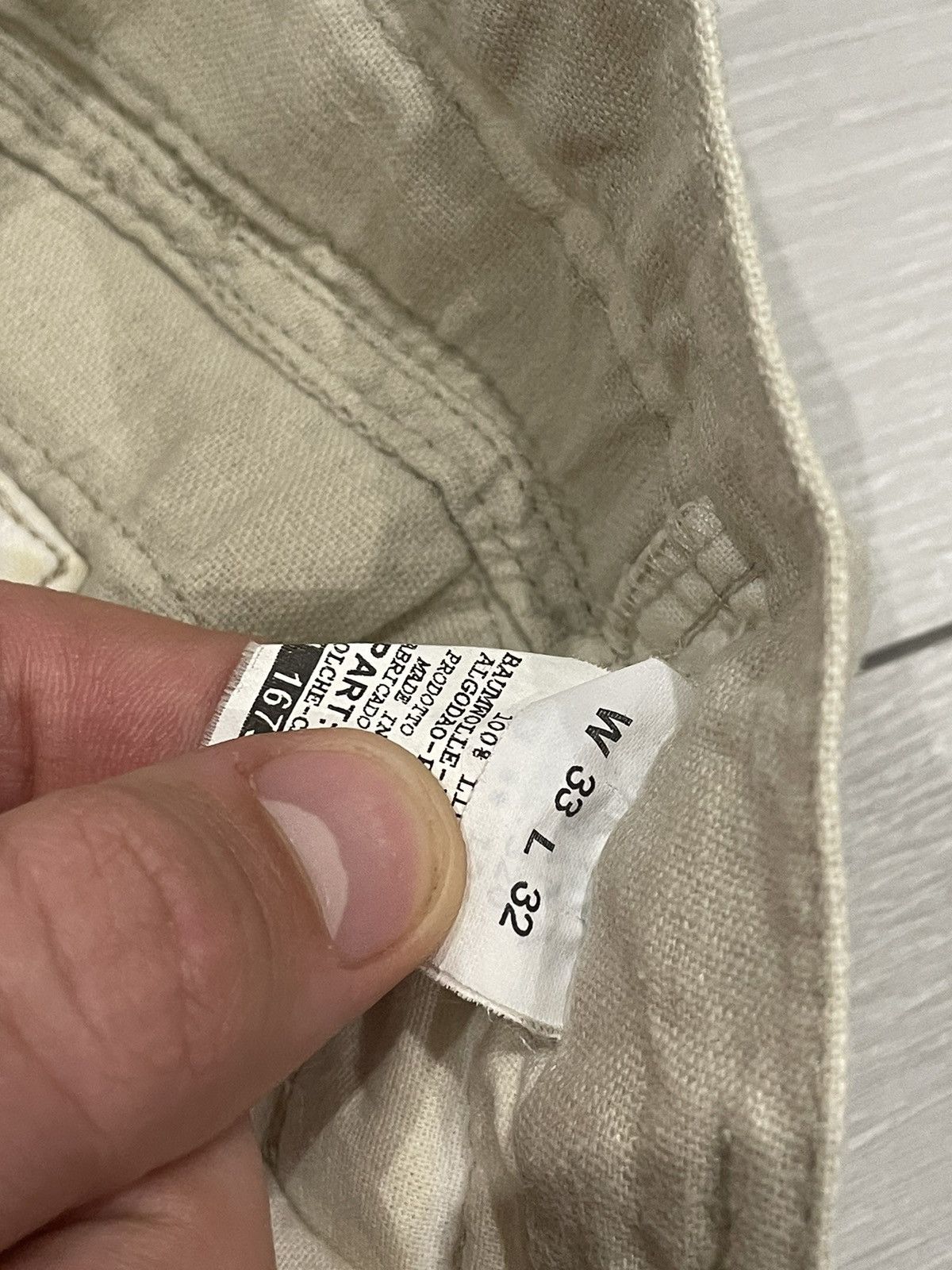Dolce & Gabbana × If Six Was Nine Dolce Gabbana linen trousers 90s pants multipocket desert y2 Size US 33 - 7 Thumbnail