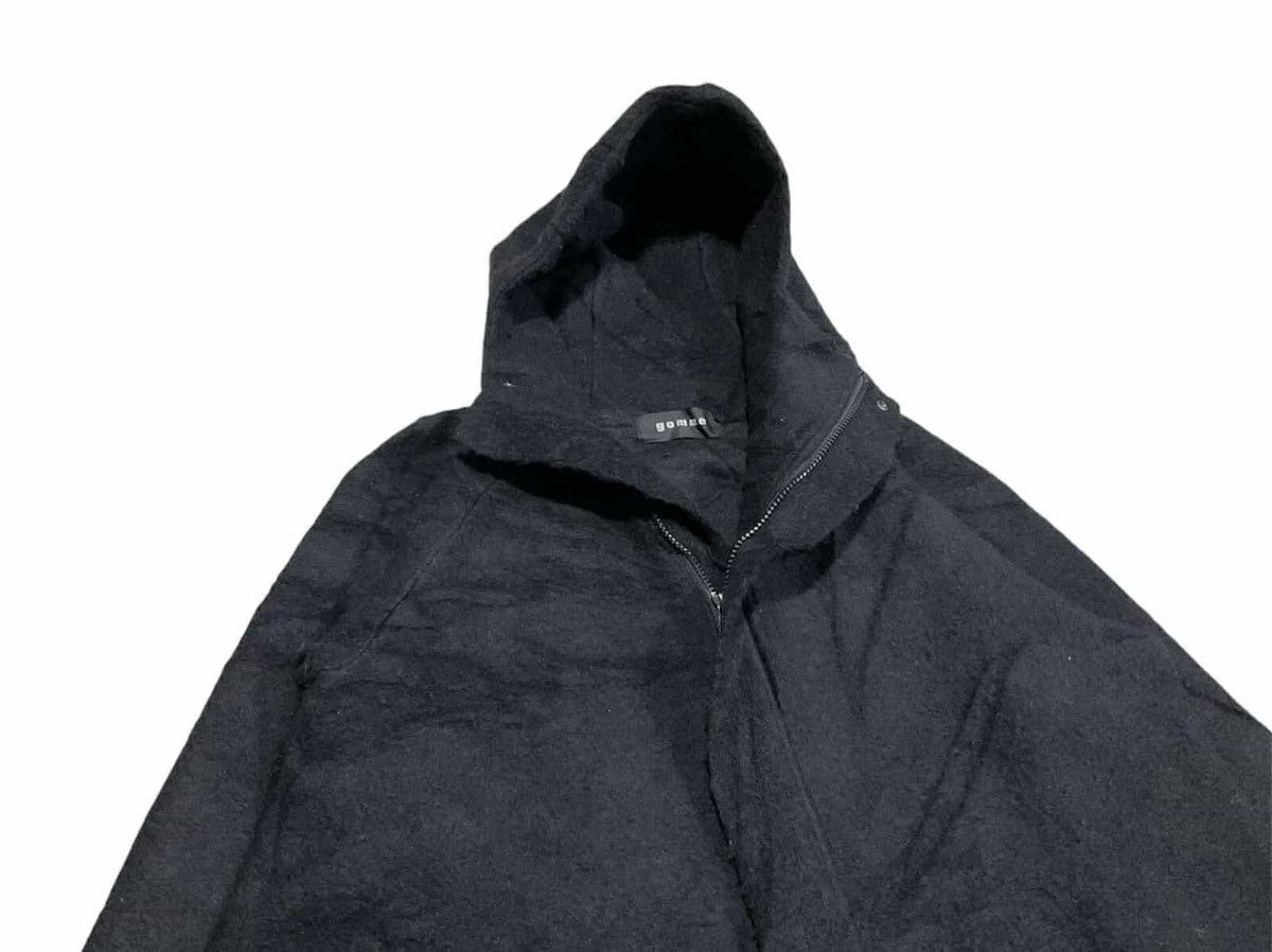 Japanese Brand × Yohji Yamamoto × gomme 🔥Gomme Homme Wool Asymmetric Diagonal Zipper Ninja Hoodie Size US L / EU 52-54 / 3 - 7 Thumbnail