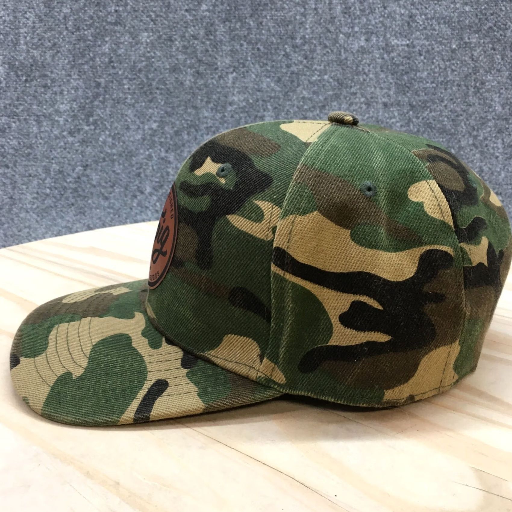 Logo 7 Croig Minnesota Baseball Hat Mens Green Camo OS Adjustable Embroidered Logo Size ONE SIZE - 5 Thumbnail