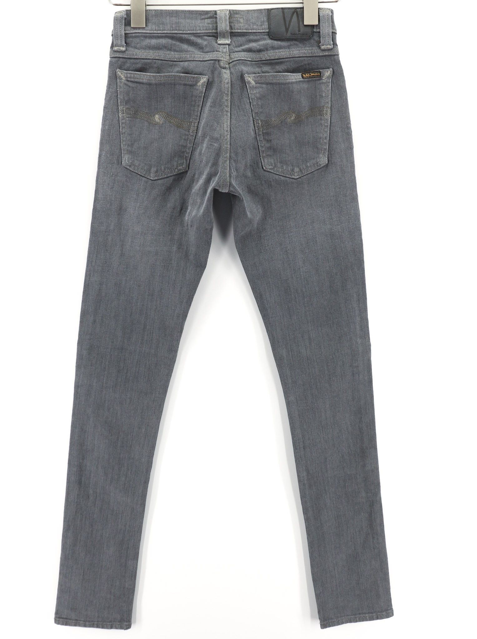 Nudie Jeans TIGHT LONG JOHN W26/L34 Organic Charcoal Jeans 80673 Size 26" / US 2 / IT 38 - 2 Thumbnail