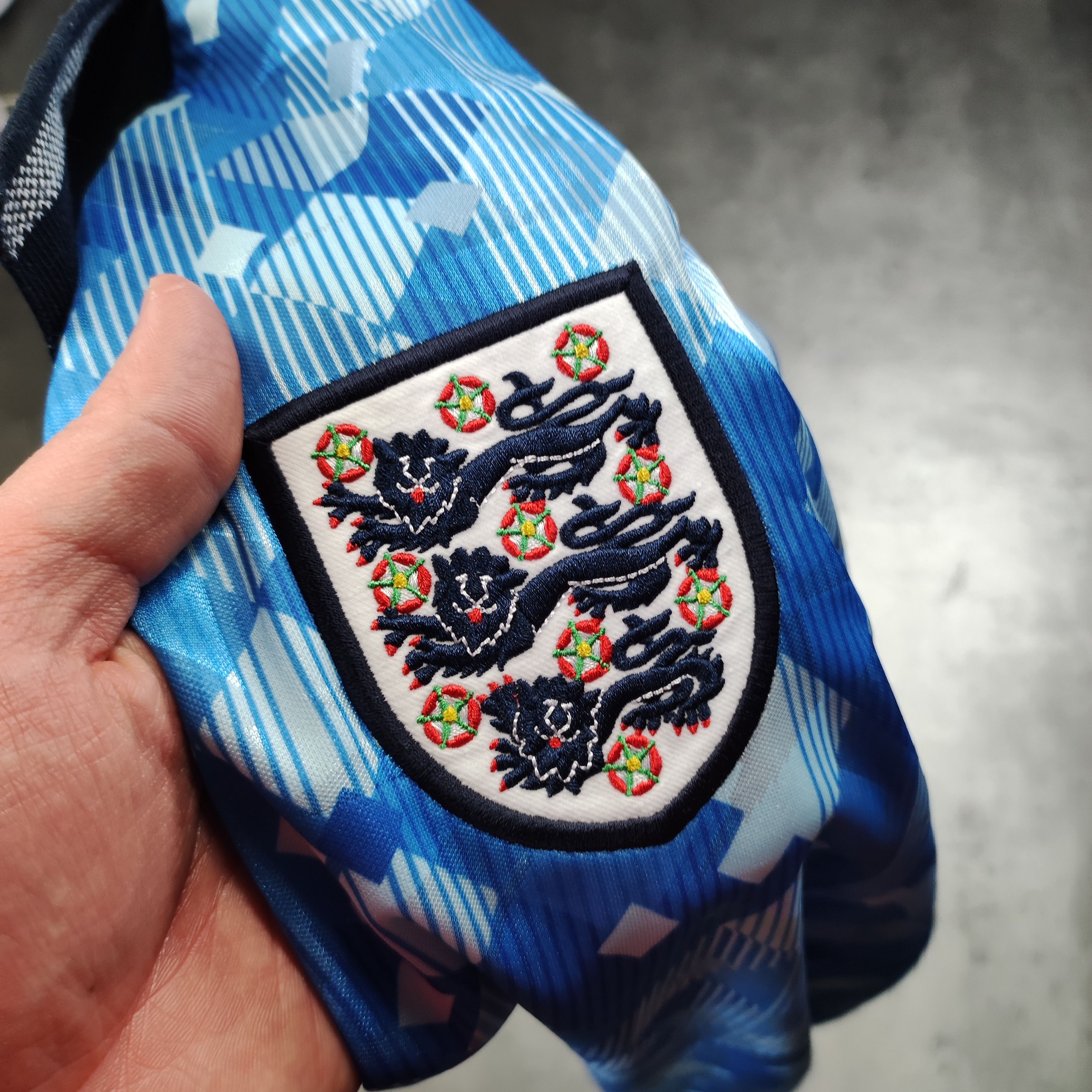 Vintage RARE 90s Football s Score Draw England World Cap Jersey Size US XXL / EU 58 / 5 - 6 Thumbnail