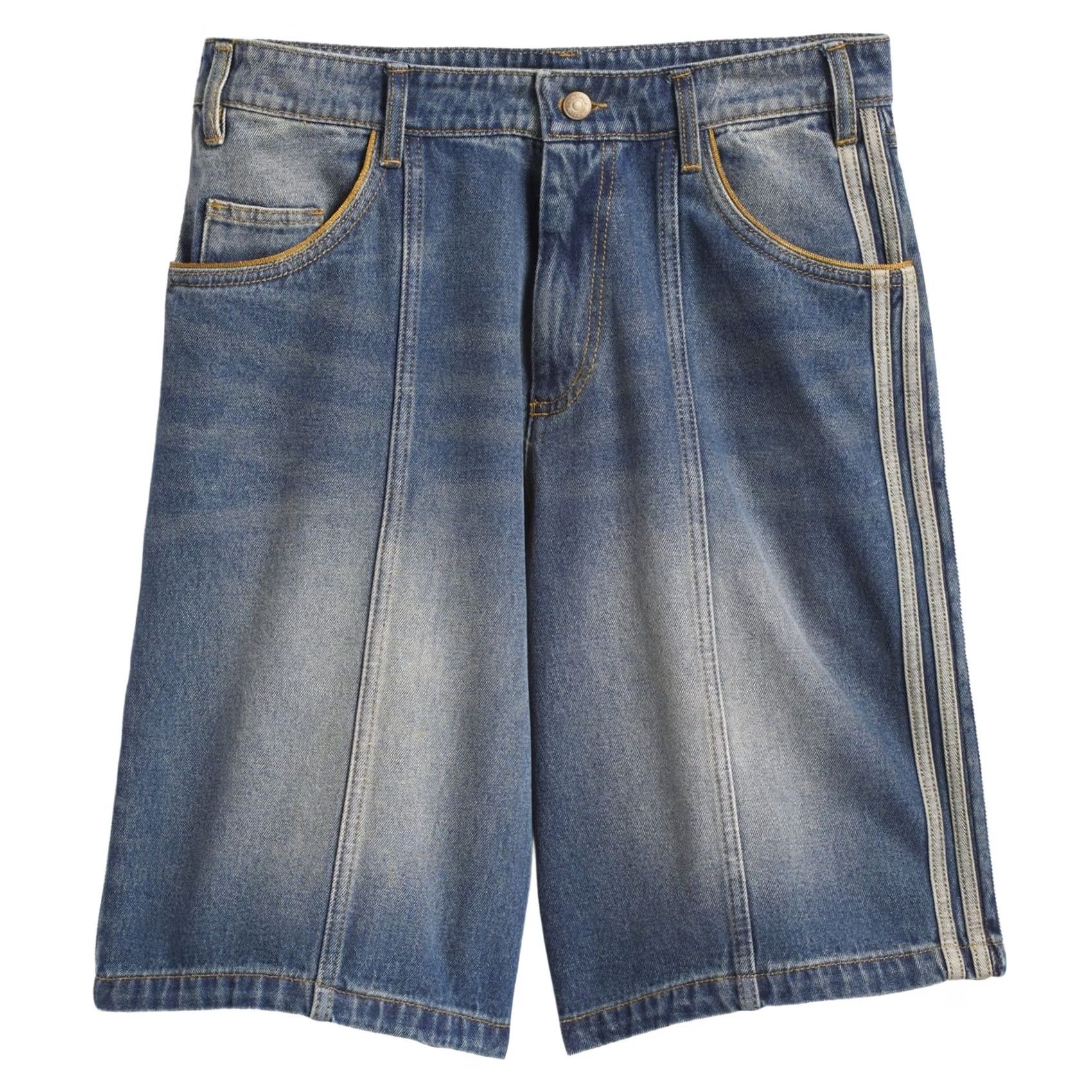 Adidas Adidas Tyshawn Washed Denim Shorts Mens Indigo Brand New Size US 32 / EU 48 - 2 Thumbnail