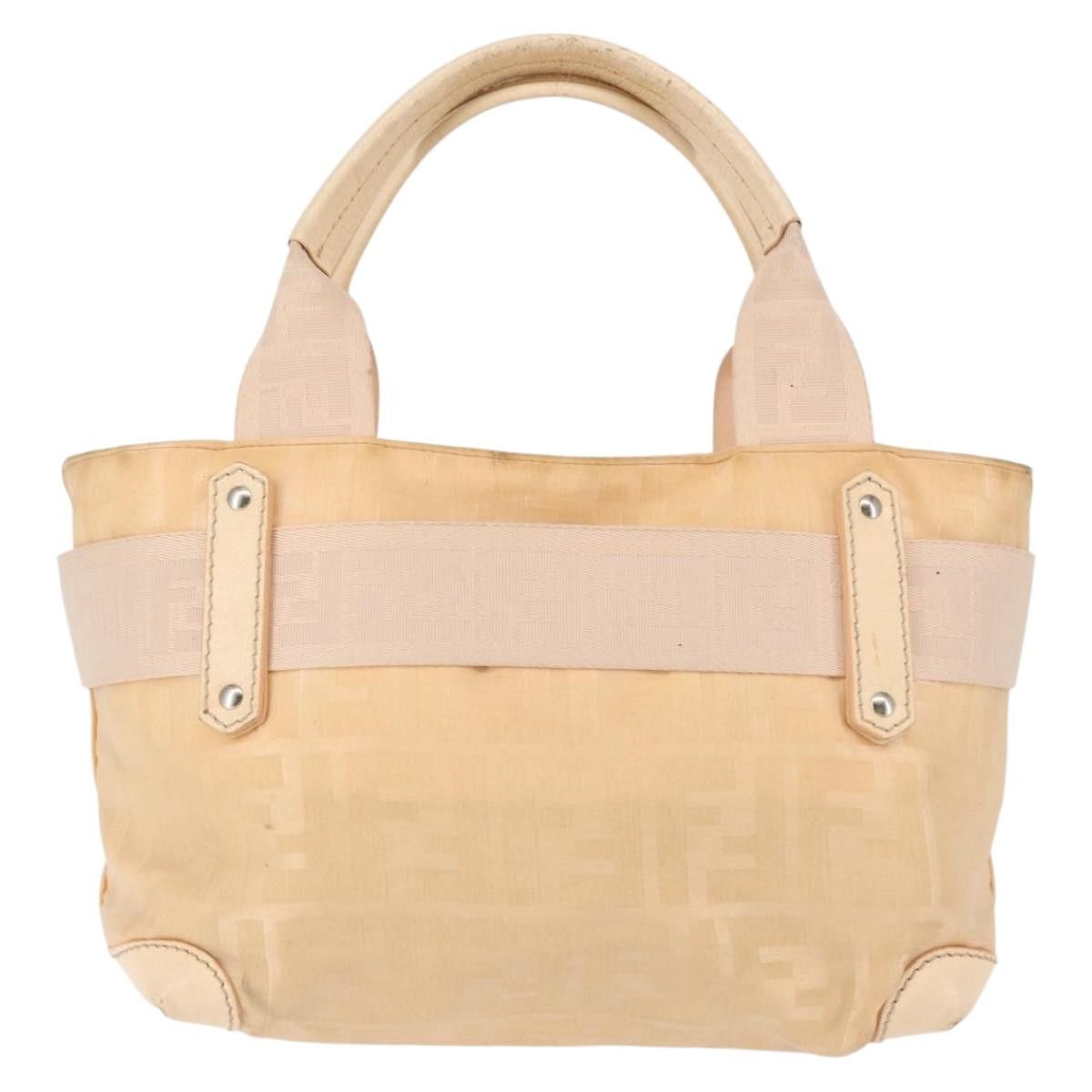 Fendi FENDI Zucca Canvas Hand Bag Beige Size ONE SIZE - 3 Thumbnail