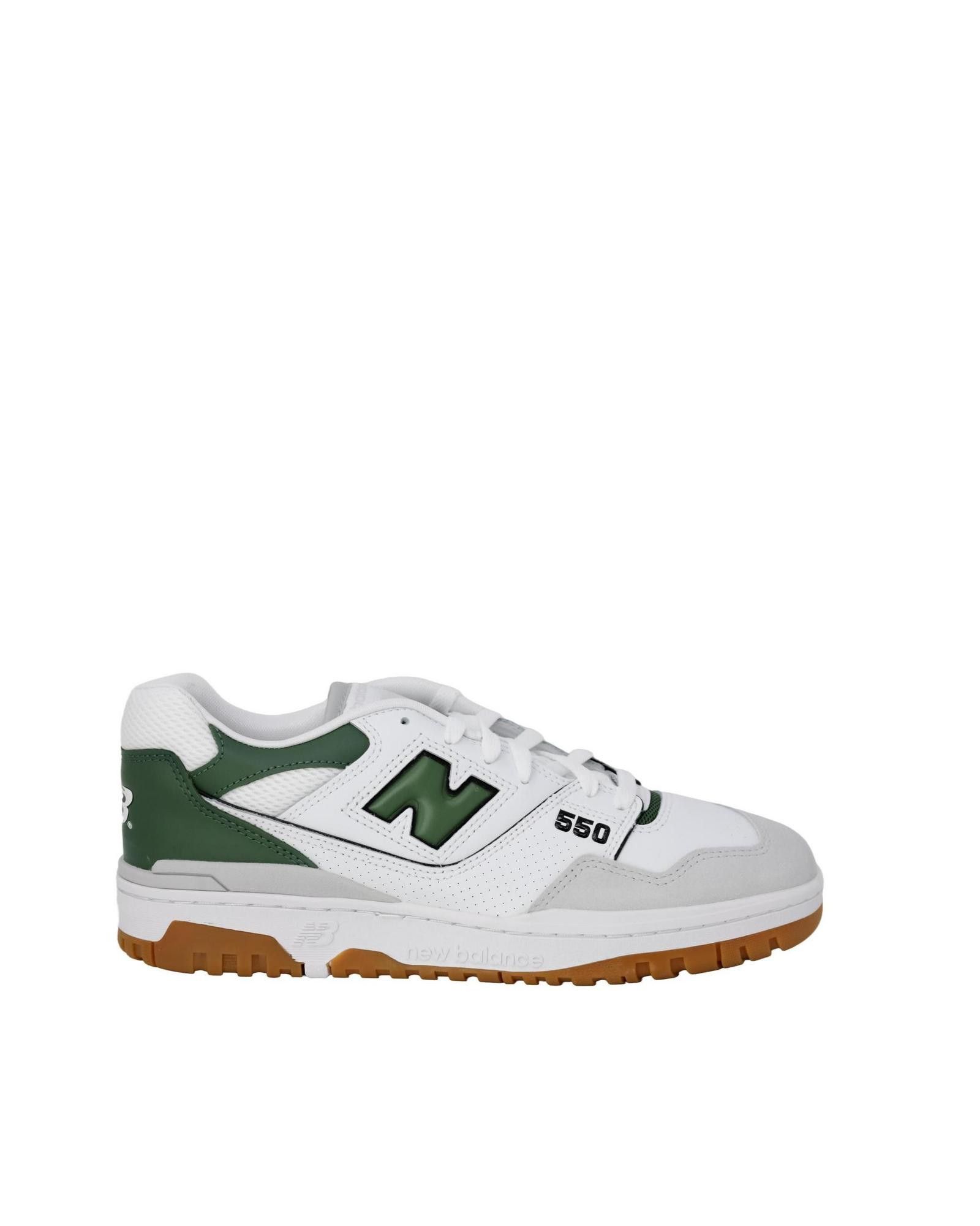 image of New Balance Leather Slip-On Sneakers With Rubber Sole in Green, Men's (Size 10)