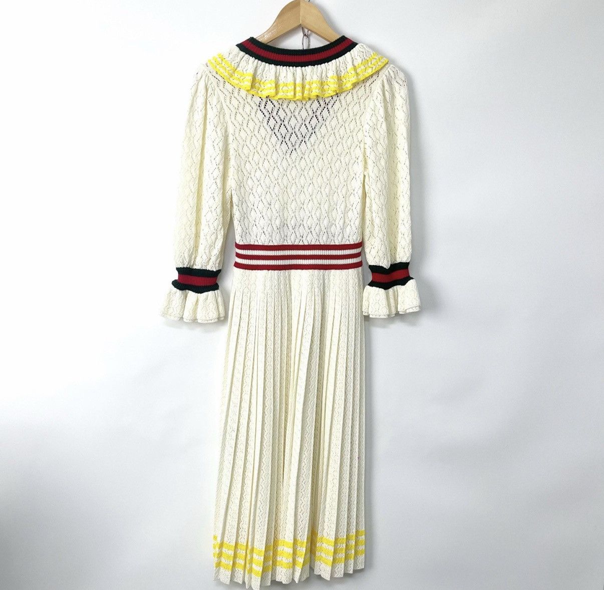 Gucci Gucci x Adidas Red & Green Knit Pleated Dress K12 Size S / US 4 / IT 40 - 2 Thumbnail