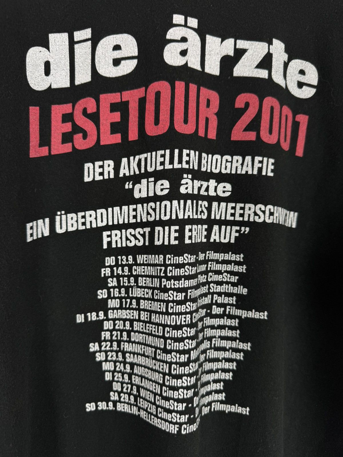 Band Tees × Vintage Vintage Faded Die Arzte Lesetour 2001 T-Shirt Size US M / EU 48-50 / 2 - 11 Thumbnail