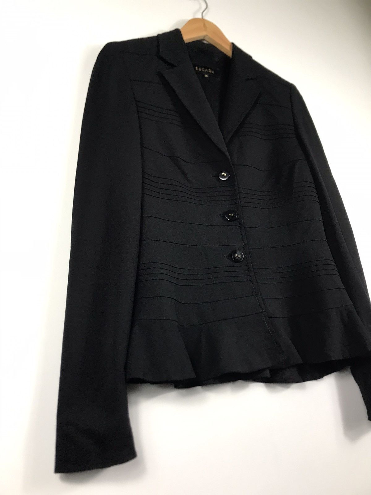 Escada 🔥Escada Viscose Single Breast Coat Jacket Size XS / US 0-2 / IT 36-38 - 2 Thumbnail