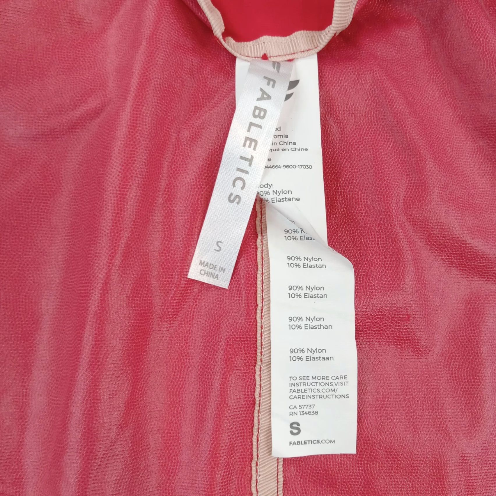 Fabletics Fabletics Windbreaker Jacket Women Small Red Lightweight Stretch Size S / US 4 / IT 40 - 6 Thumbnail