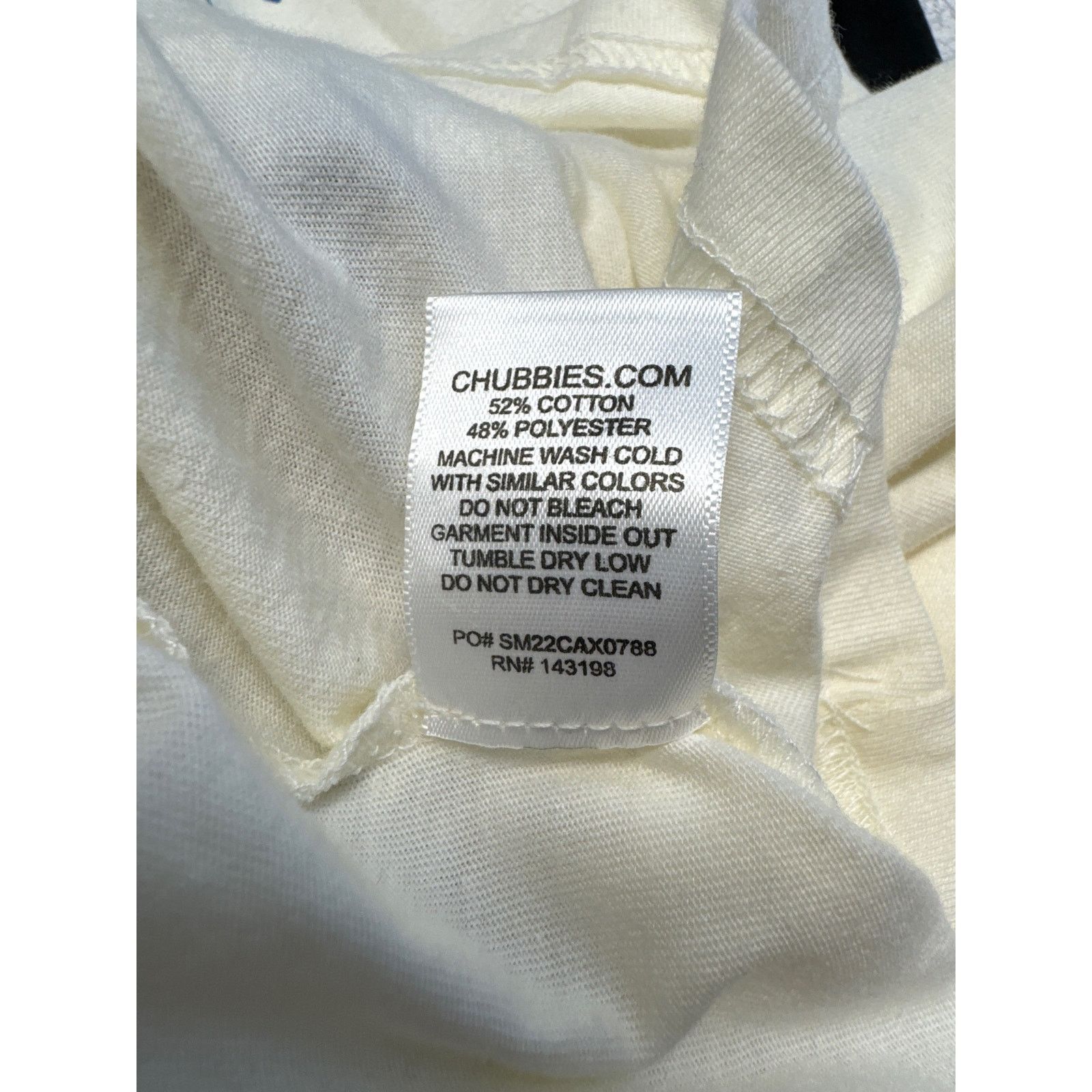Chubbies Chubbies "Desert Lowland" Cream Longsleeve Tee men sz M Size US M / EU 48-50 / 2 - 8 Thumbnail