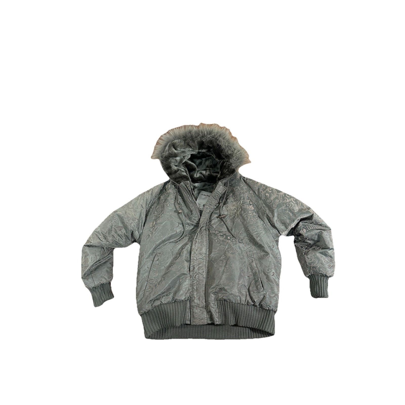 Vintage Johnny Blaze Reversible Faux Fur Jacket Coat Y2K 90s
