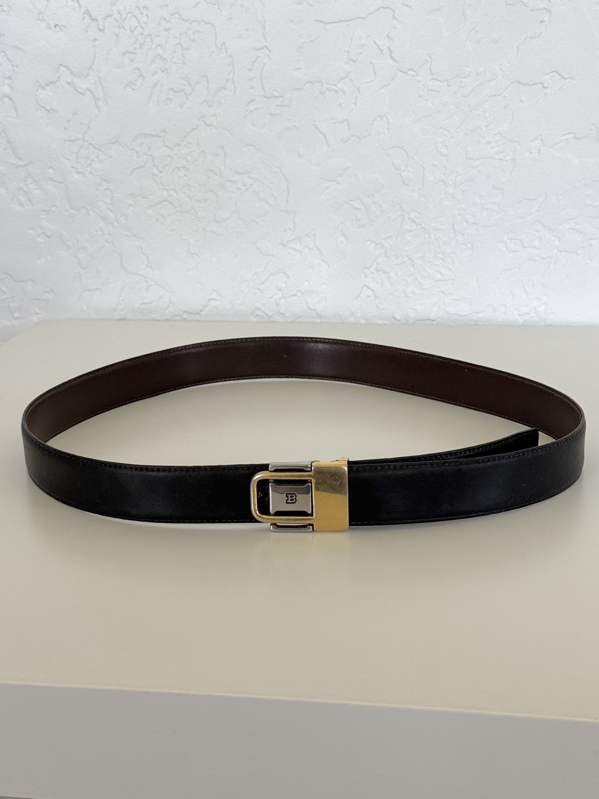 ★0% TAX★ Y2K BALLY LEATHER BELT PUNK ROCK CARTIER