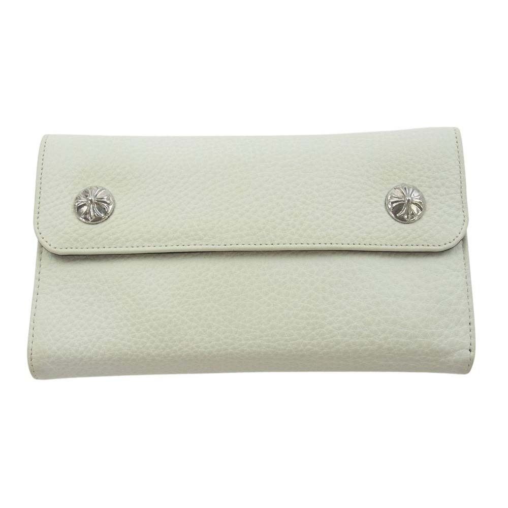 Chrome Hearts CHROME HEARTS Wave Cross Ball Leather Wallet | Grailed