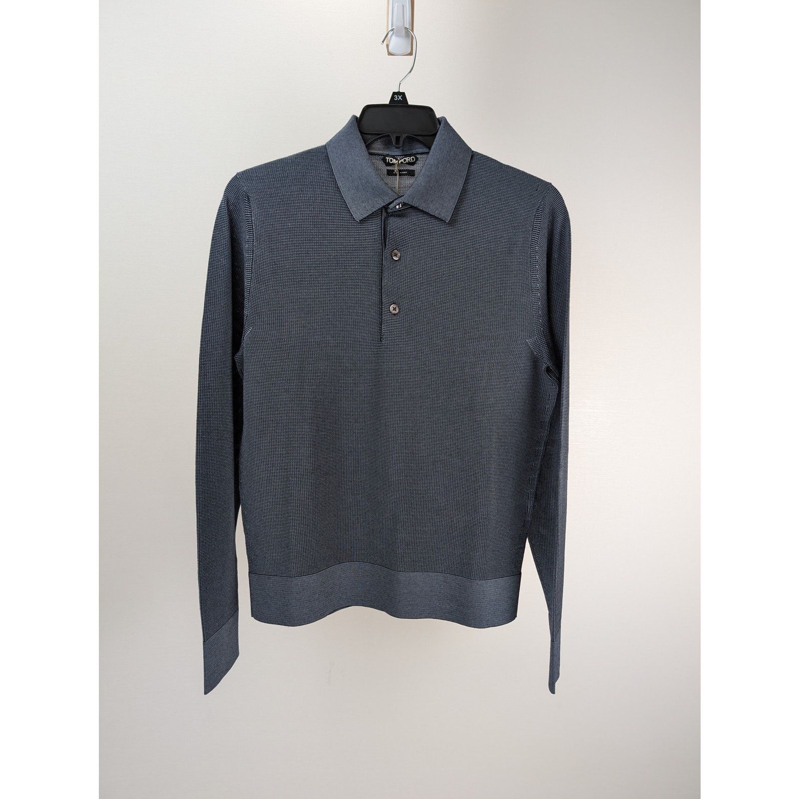 Tom Ford o1rshd1 Q:2 / Knitwear Polo in Navy Size US M / EU 48-50 / 2 - 1 Thumbnail