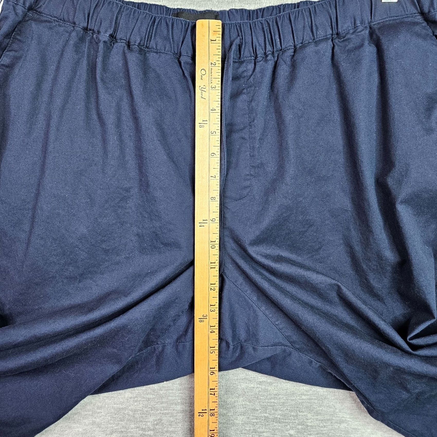 Wildfang Wildfang Pants Women's Navy/White The Essential Piped Drawstring Pants 2XL Size 40" / US 18 - 7 Thumbnail
