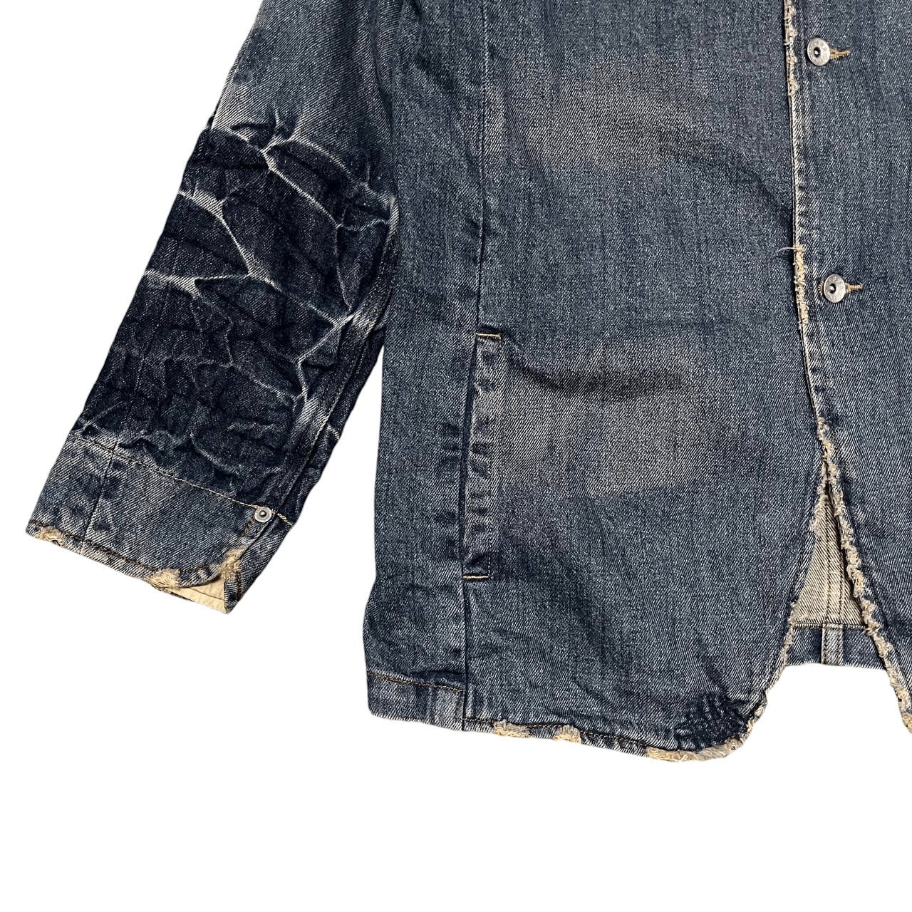 Japanese Brand Vintage PWPL Power of the People Denim Jacket Distressed Size US M / EU 48-50 / 2 - 3 Thumbnail