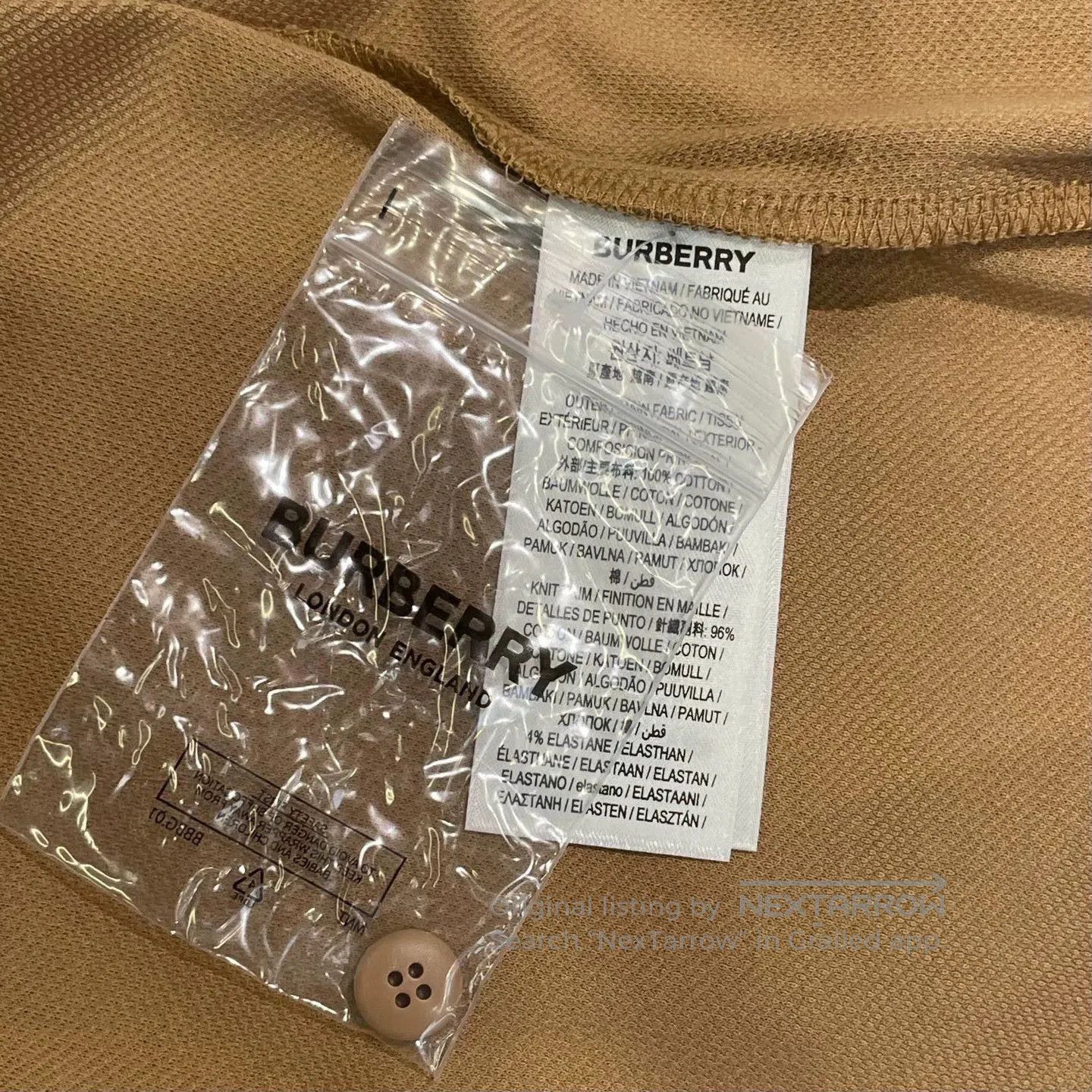 Burberry burberry brown short sleeve polo shirt. Size US XL / EU 56 / 4 - 6 Thumbnail