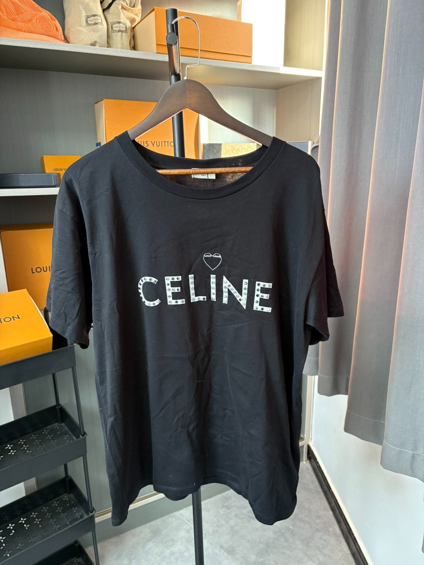 Celine Celine Black T-Shirt L Men Size US L / EU 52-54 / 3 - 1 Thumbnail