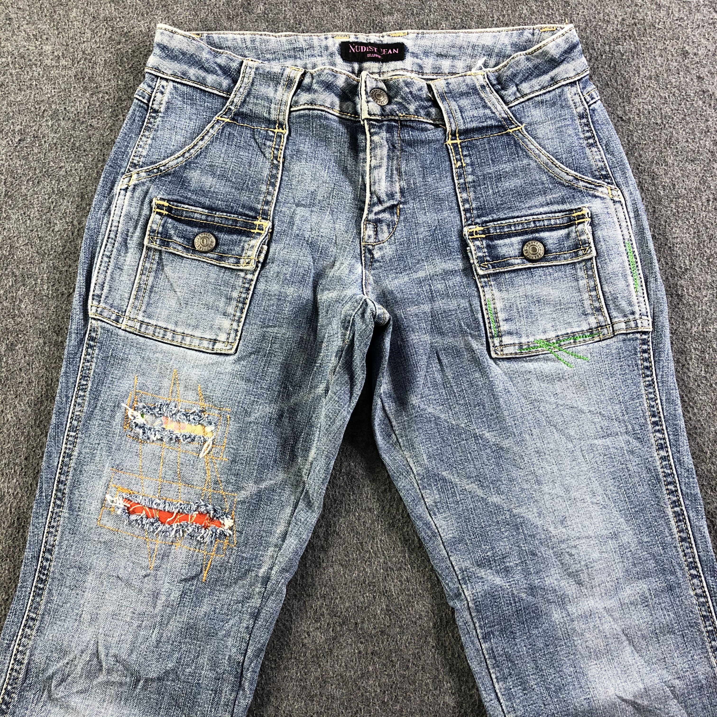Vintage Vintage Nudist Jean Brappers -J3804 Size 27" / US 4 / IT 40 - 3 Thumbnail