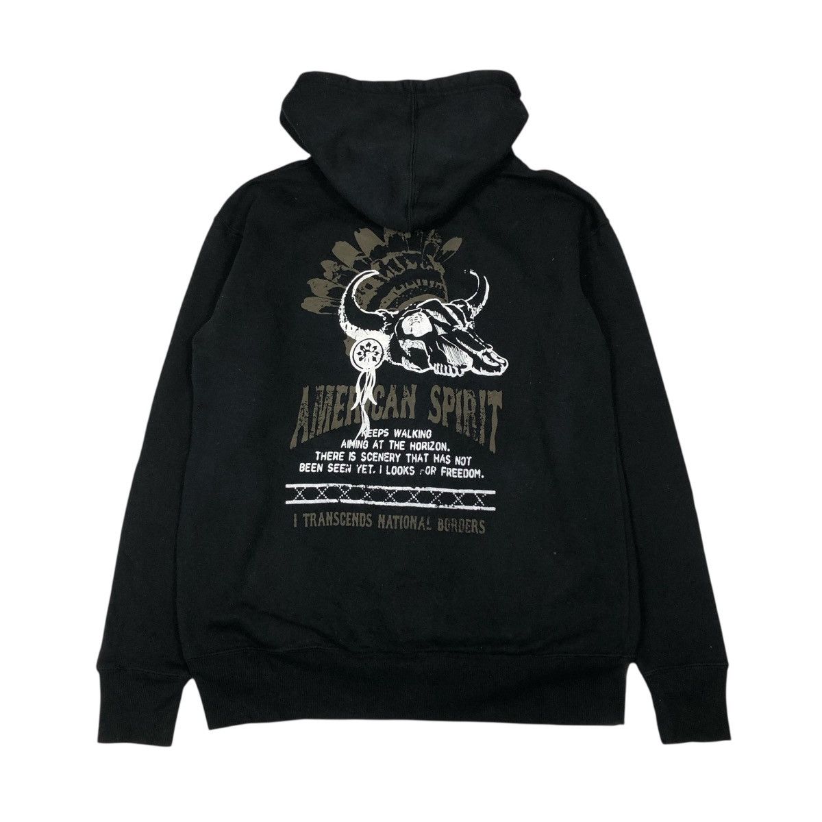 Japanese Brand 📌American Spirit Punk Design Zipper Hoodie Big Logo Size US L / EU 52-54 / 3 - 2 Thumbnail