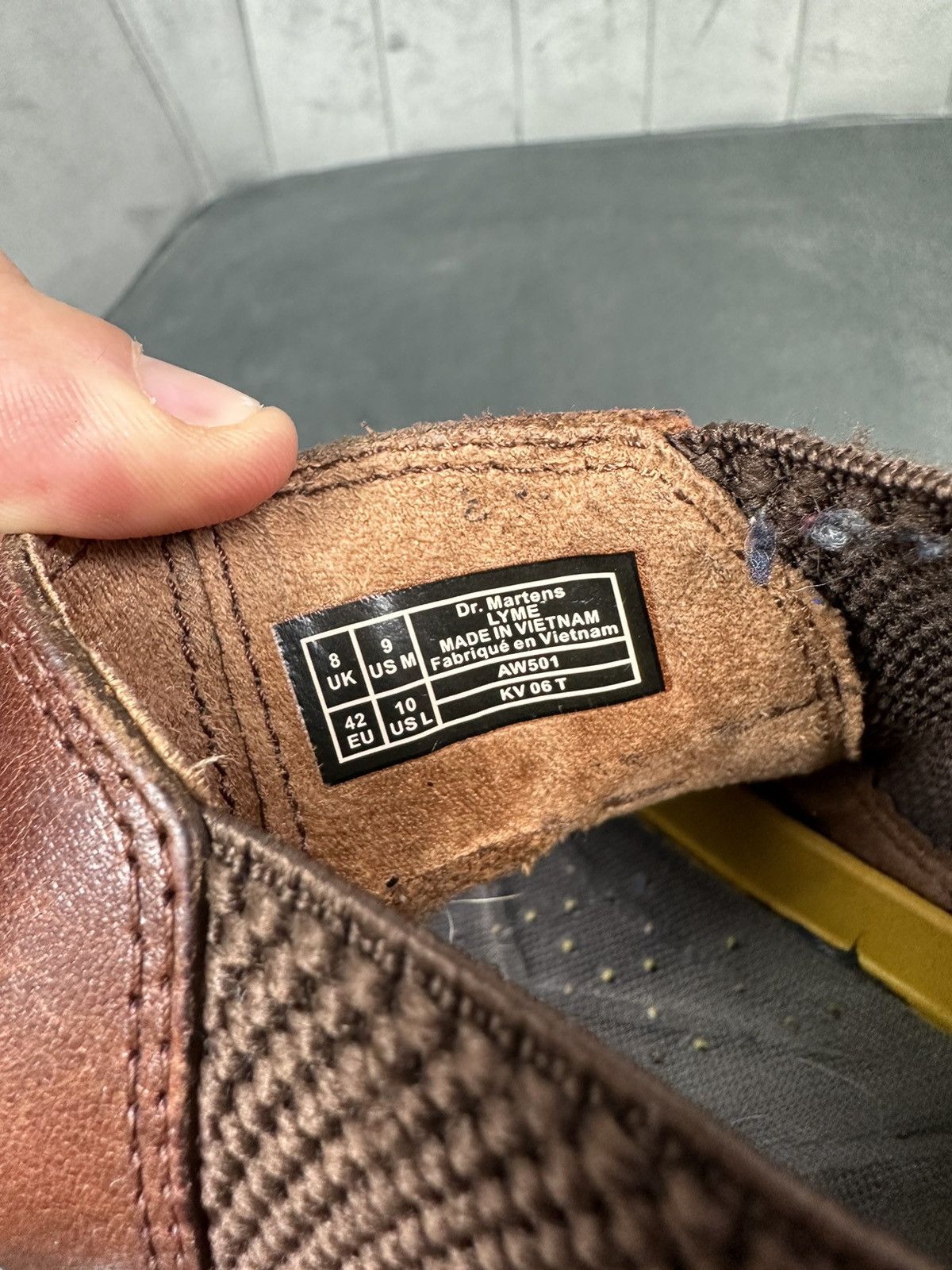 Dr. Martens × Vintage Dr. Martens Lyme Chelsea Boots Leather Men’s Brown 42 Size 9 Size US 9 / EU 42 - 23 Thumbnail