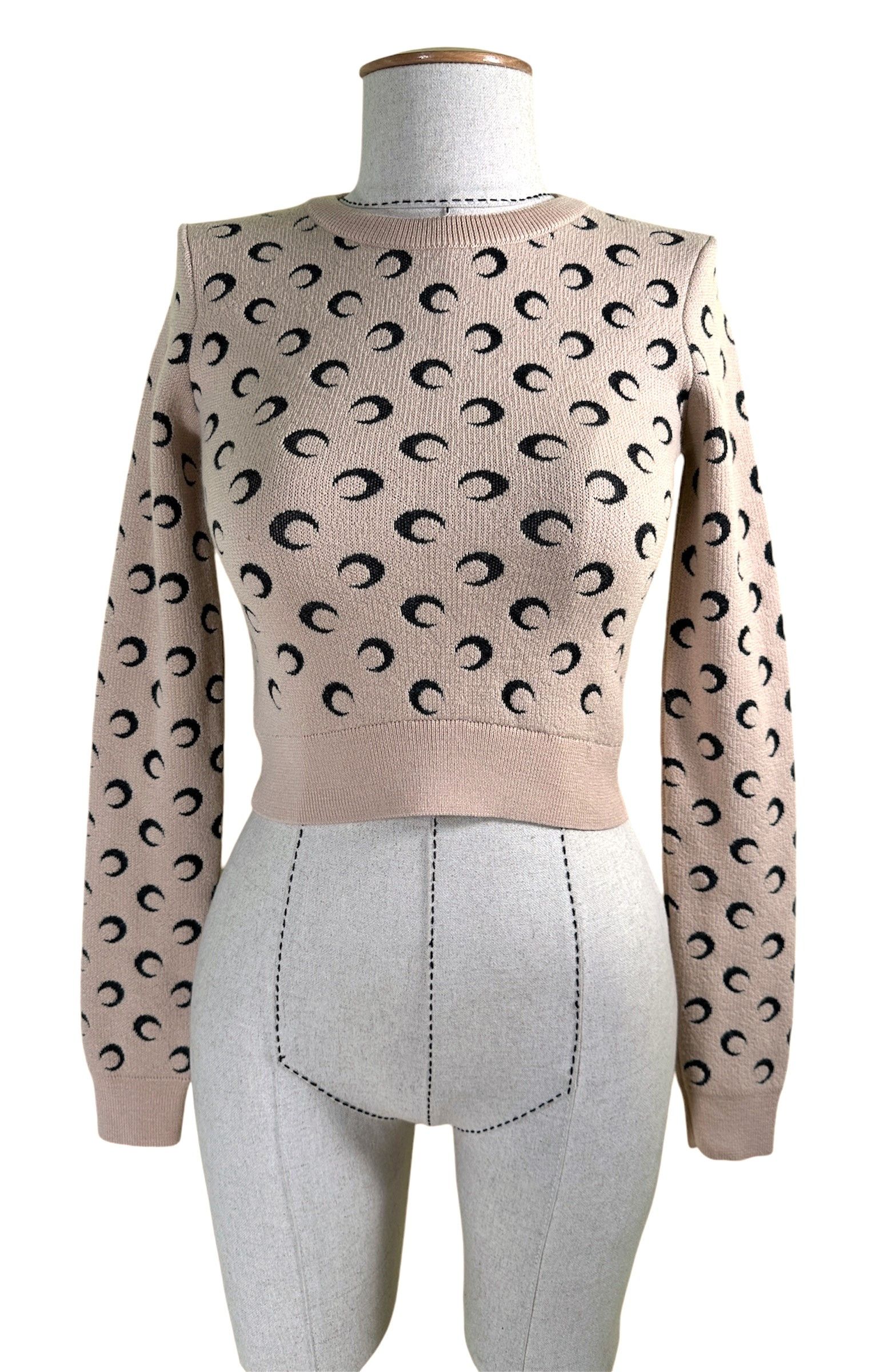 Marine Serre Moon jacquard pattern jumper Size XS / US 0-2 / IT 36-38 - 3 Thumbnail