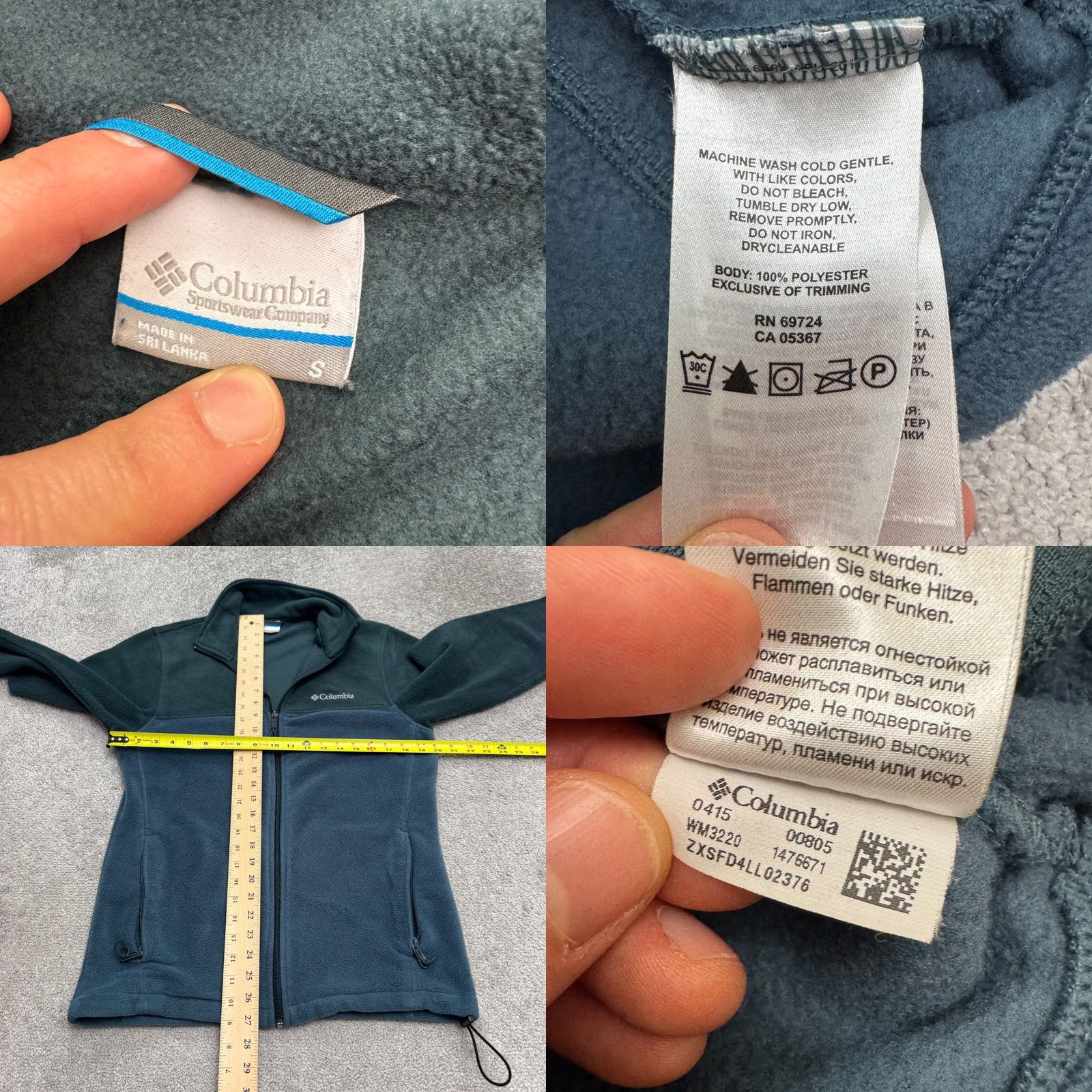 Vintage Columbia Steens Mountain 2.0 Fleece Jacket Mens Small Blue Full Zip Outdoor Hike Size US S / EU 44-46 / 1 - 8 Thumbnail