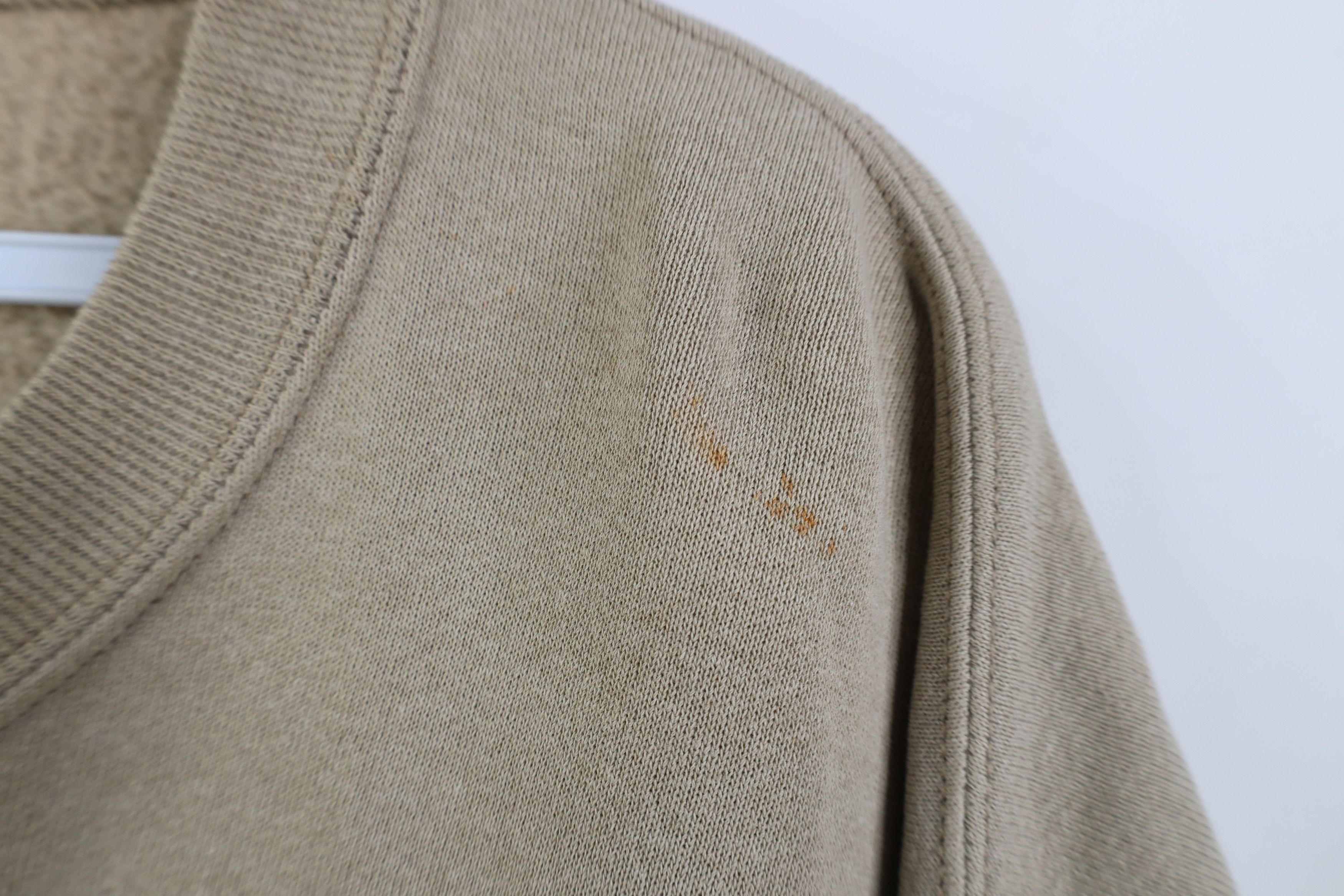 Vintage Vintage 90s Streetwear Blank Crewneck Sweatshirt Khaki Beige Size US XXL / EU 58 / 5 - 4 Thumbnail