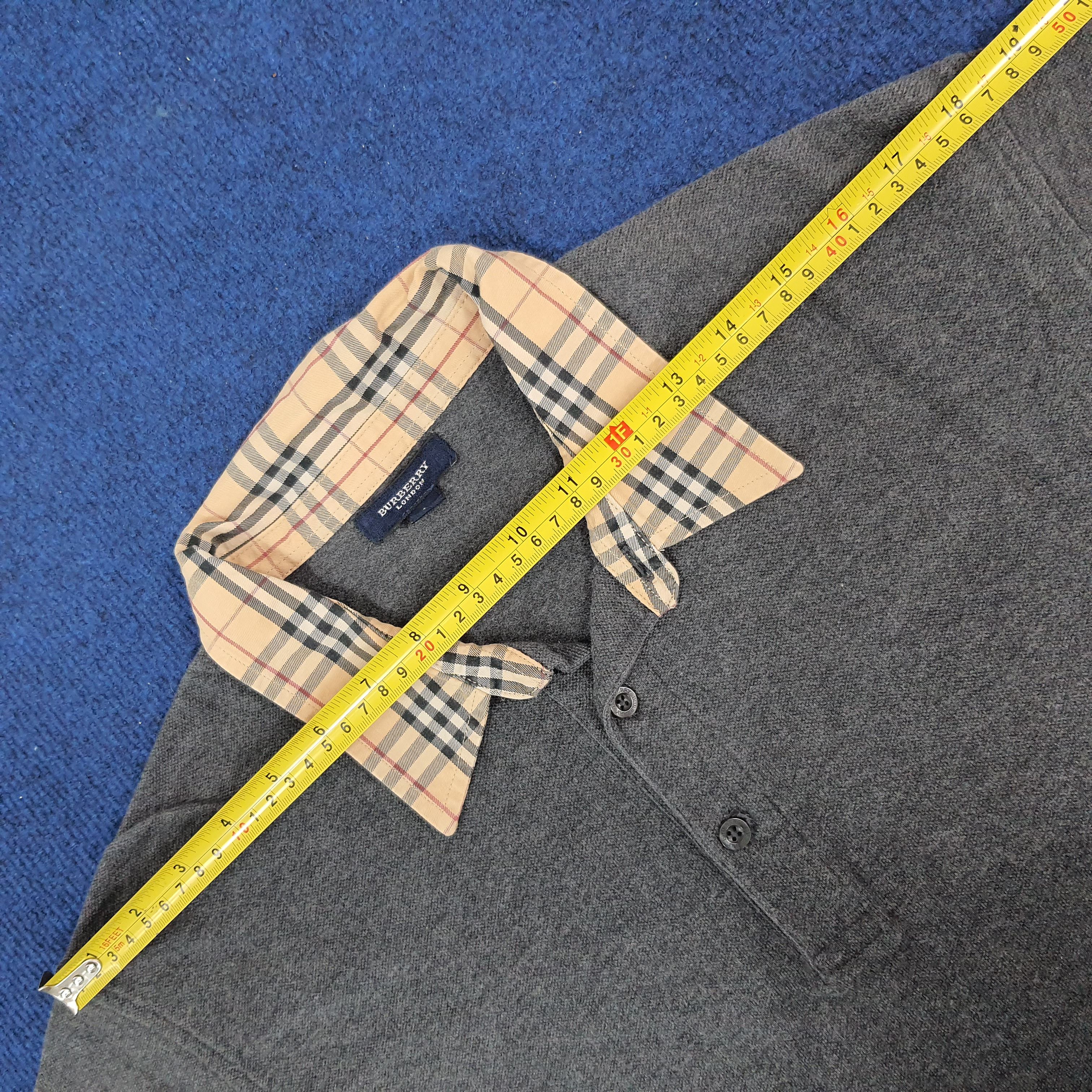 Burberry × Vintage Vintage Burberry London Nova Check Designer Polo Shirt Size US L / EU 52-54 / 3 - 10 Thumbnail
