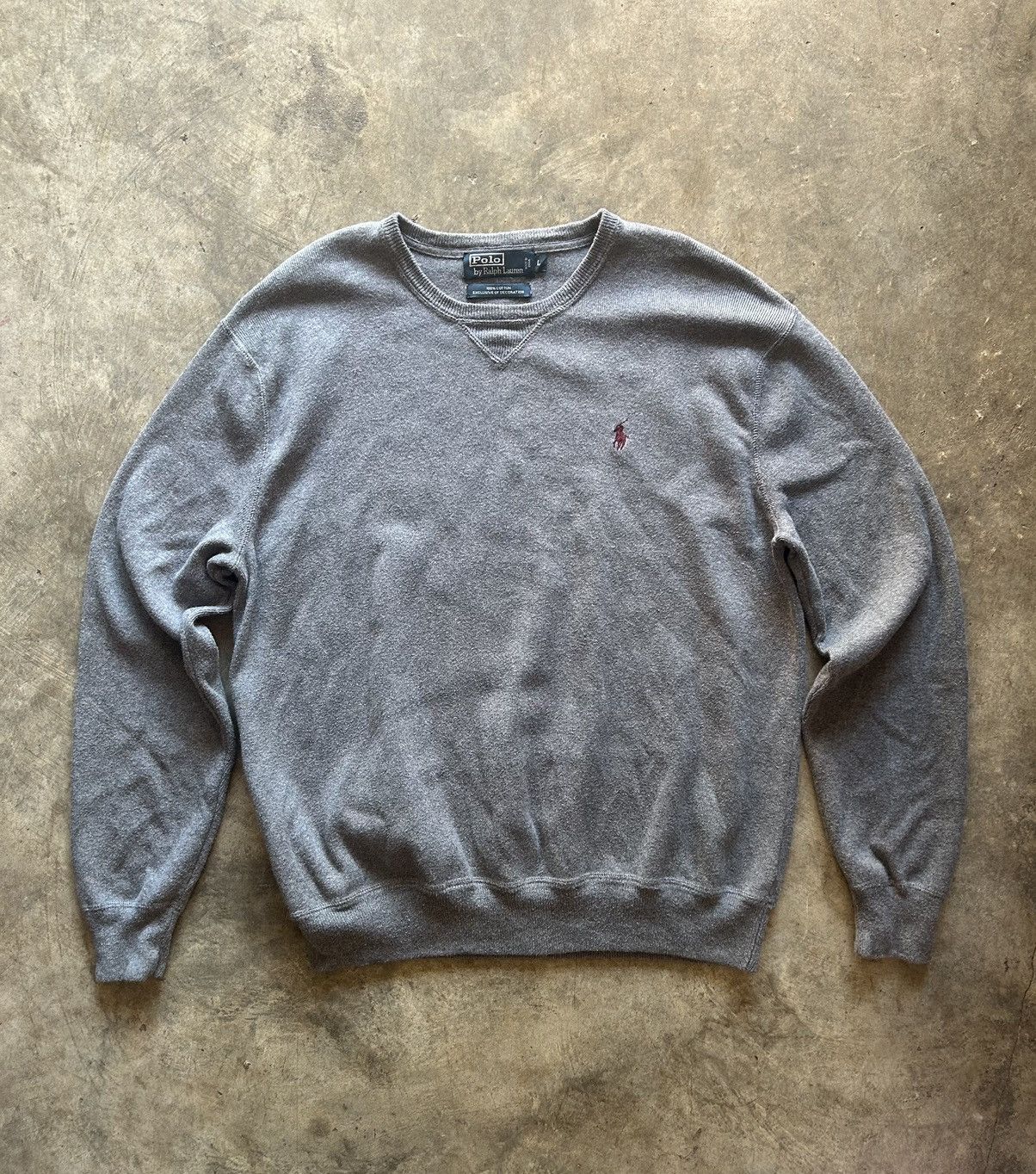 Polo Ralph Lauren Polo Ralph Lauren Grey Sweater Size US L / EU 52-54 / 3 - 1 Thumbnail