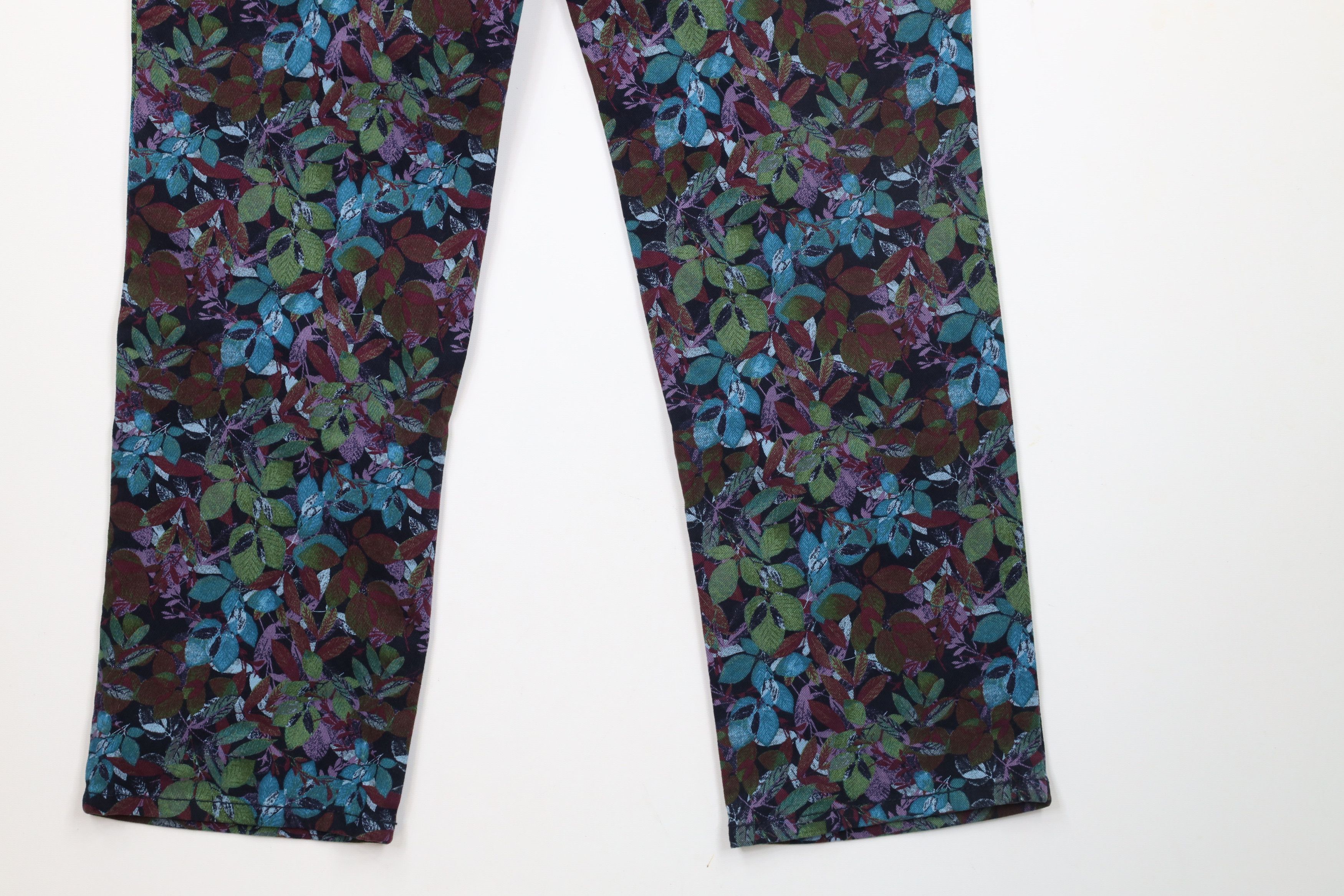 Vintage Deadstock Vintage Y2K 90s Streetwear Flower Denim Jeans Size 34" / US 12 / IT 48 - 10 Thumbnail