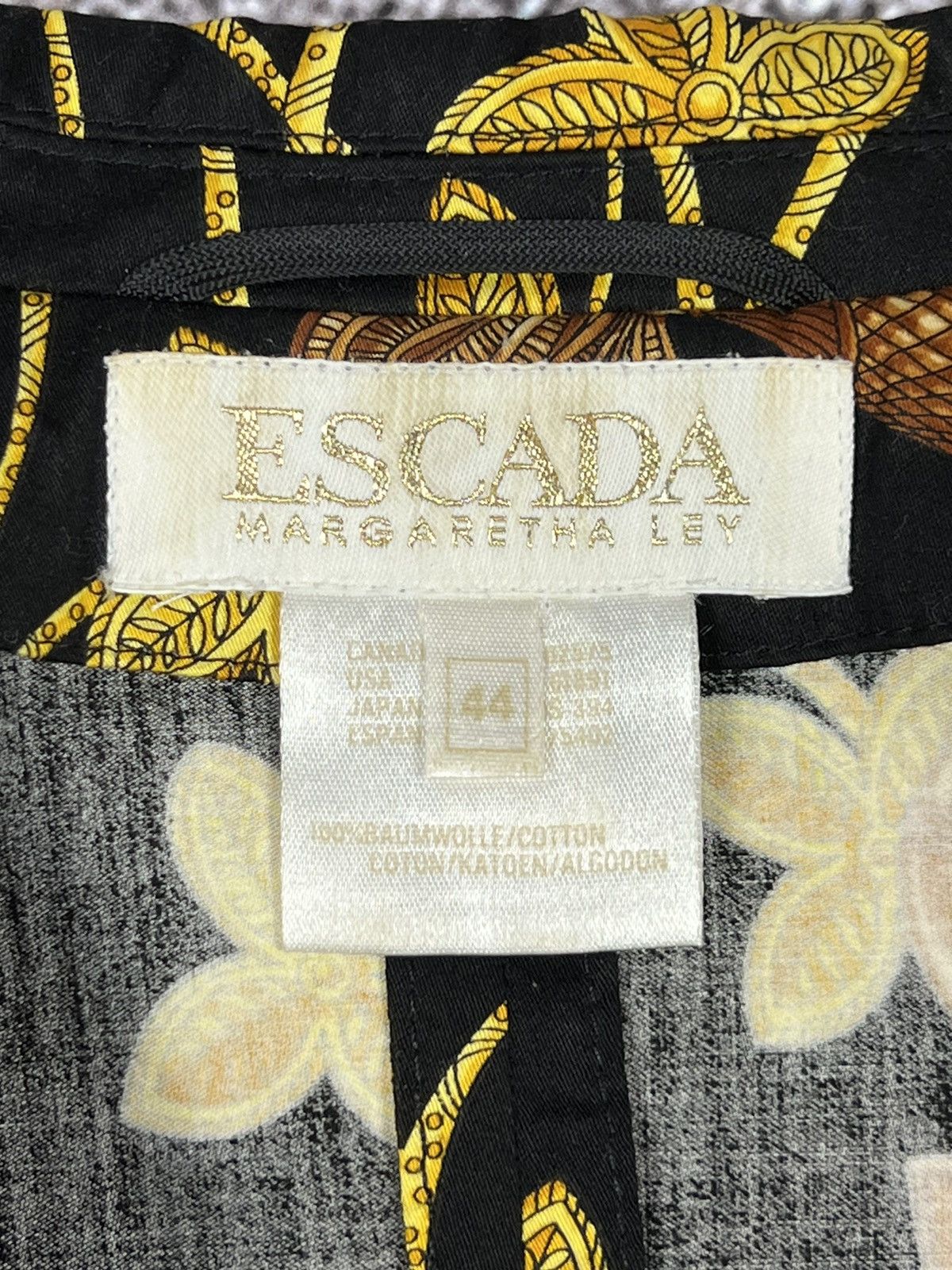Escada Escada Aztec Vintage Black/Golden royal pattern blazer Size L / US 10 / IT 46 - 12 Thumbnail