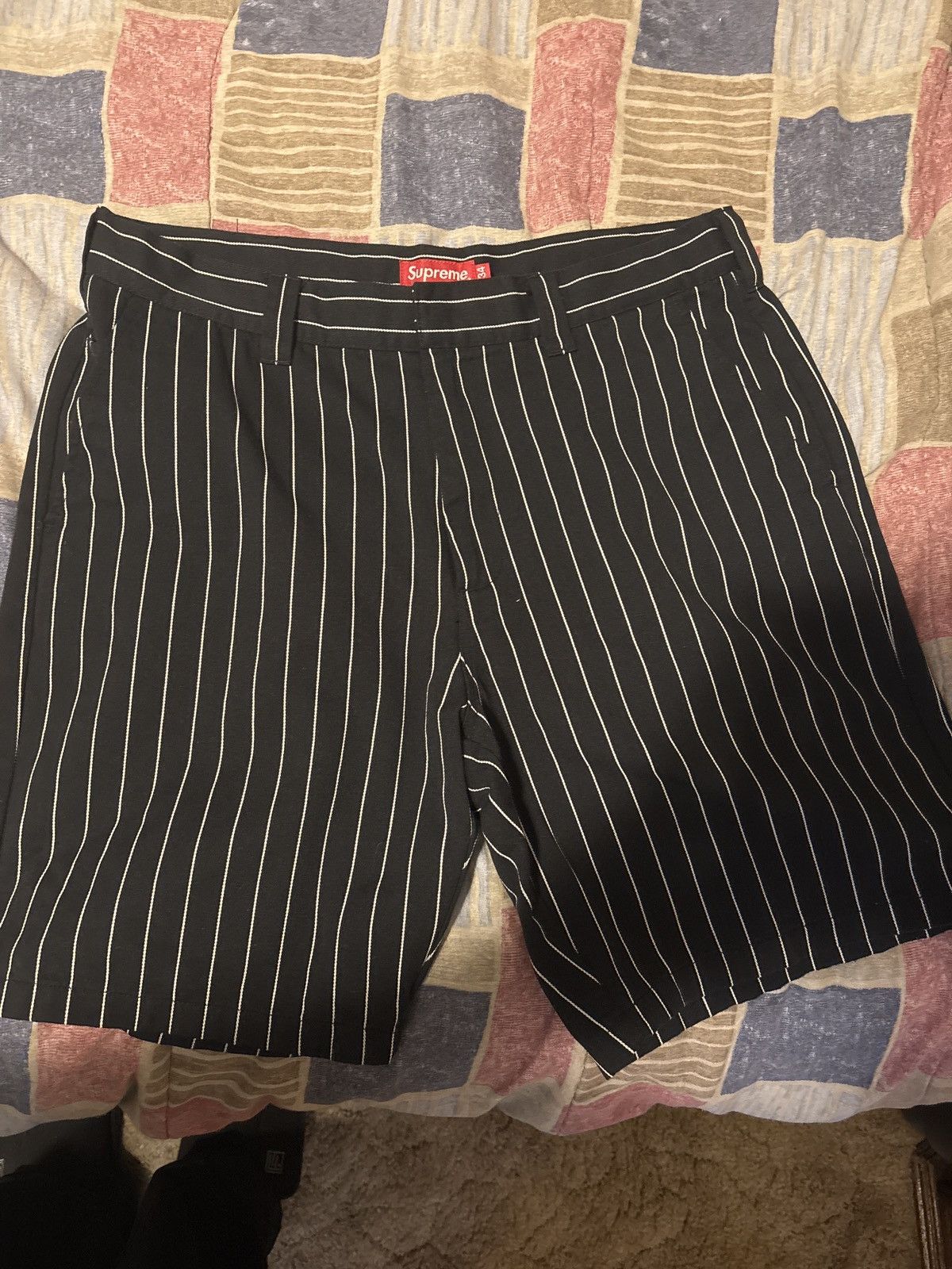 supreme 21ss Work Pant black stripe Supreme 21SS ロゴデニム