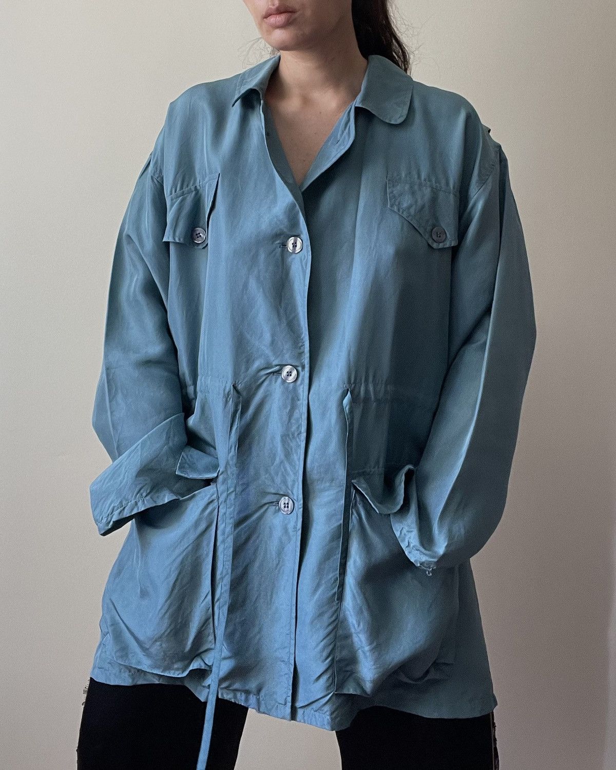 Vintage Vintage Fantastic Girl Silk Jacket Size L / US 10 / IT 46 - 6 Thumbnail