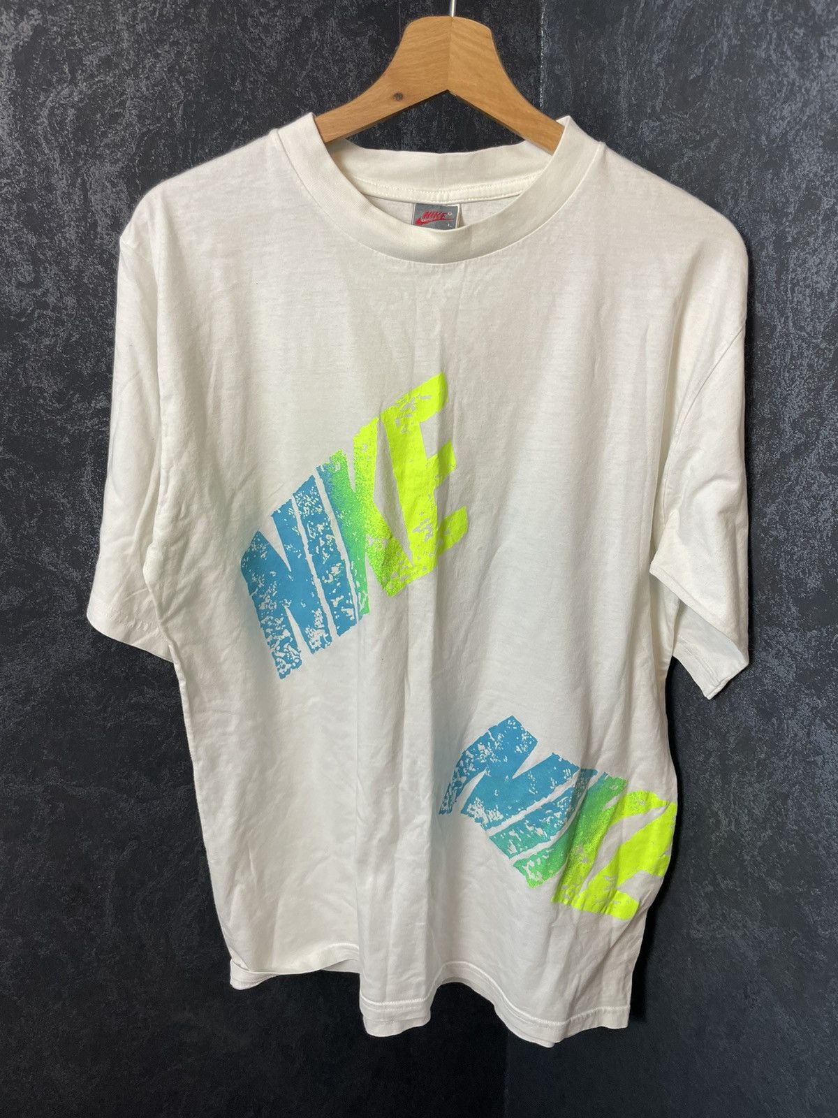 Nike × Vintage Vintage Nike 3D Tee Shirts Big Swoosh Logo Y2k Style Size US L / EU 52-54 / 3 - 1 Thumbnail