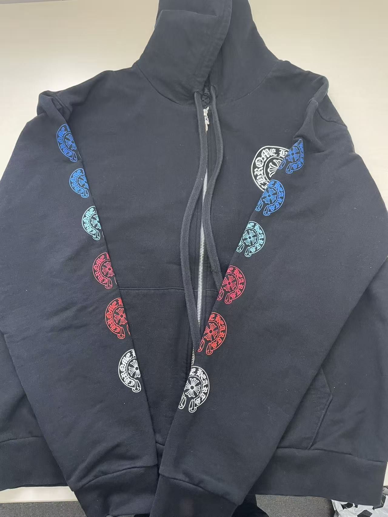 Chrome Hearts Chrome Hearts Multi Color Horseshoe Logo Zip Up Hoodie Size L / US 10 / IT 46 - 3 Thumbnail