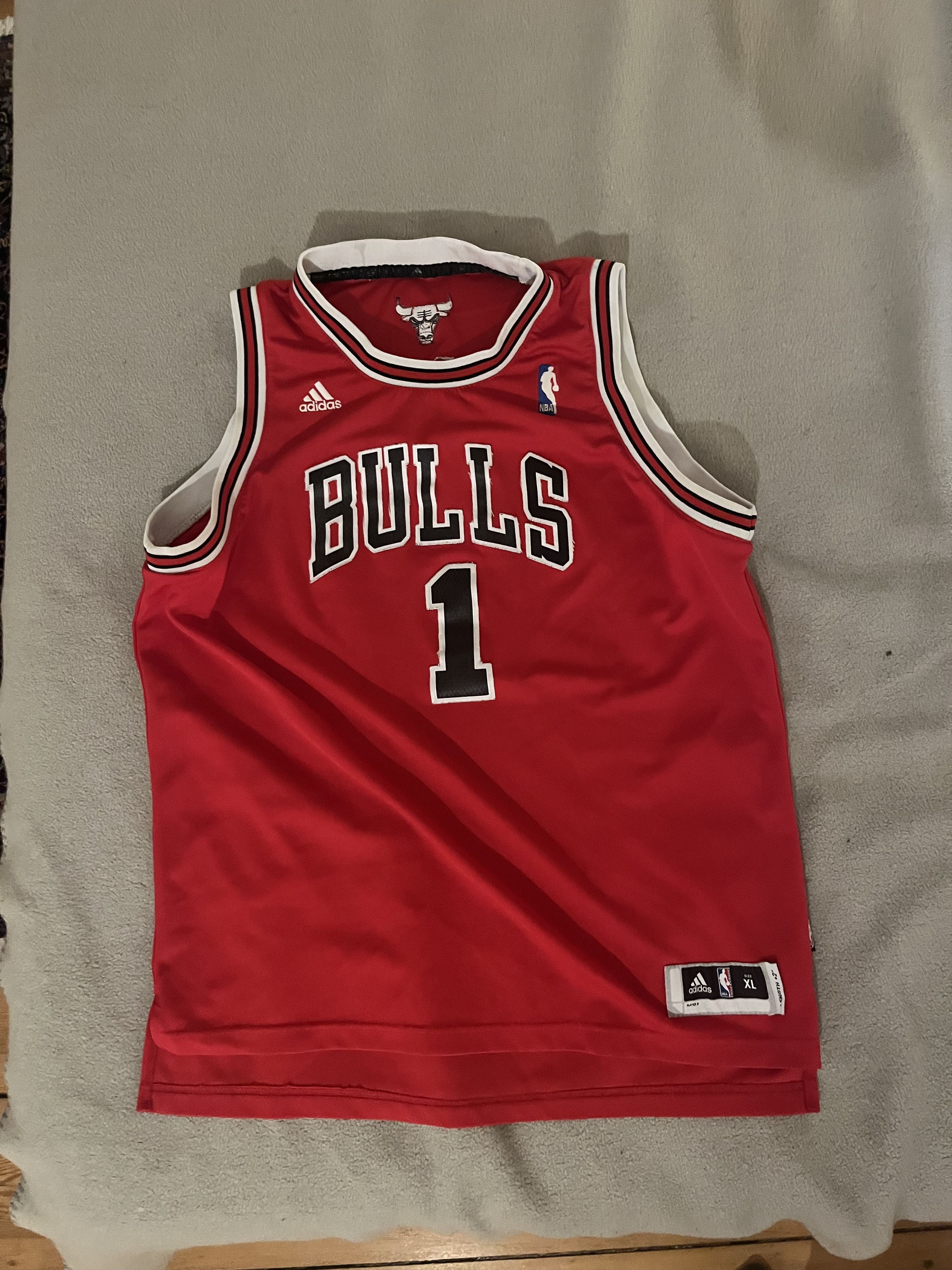 Adidas Adidas Chicago Bulls Derrick Rose NBA Trikot Size US M / EU 48-50 / 2 - 1 Thumbnail