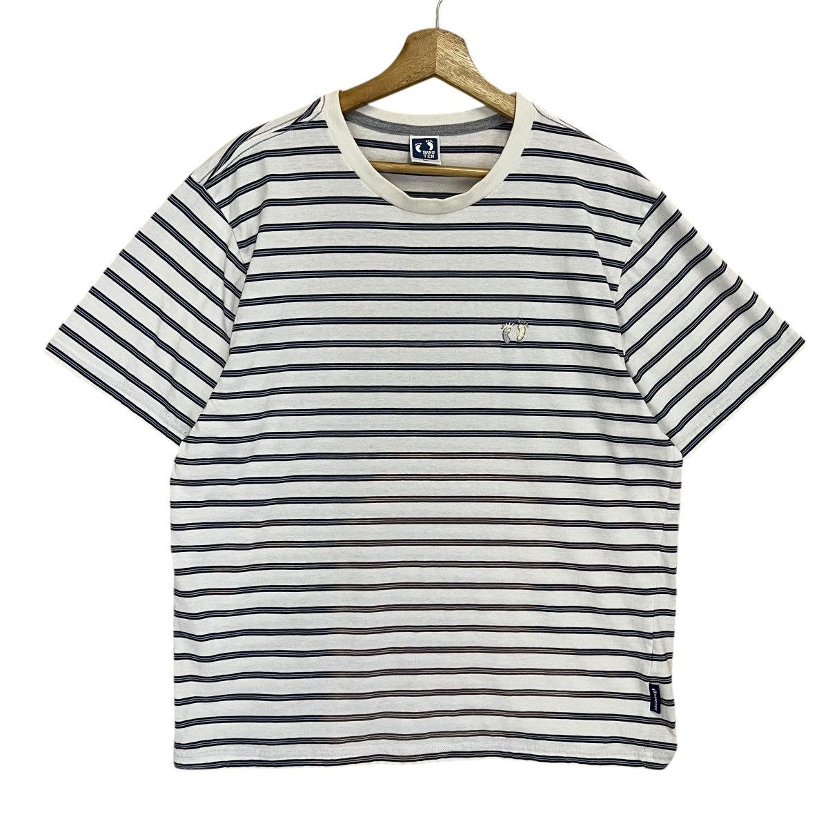 Hang Ten Hang Ten Small Logo Stripe Tee Size US M / EU 48-50 / 2 - 1 Thumbnail
