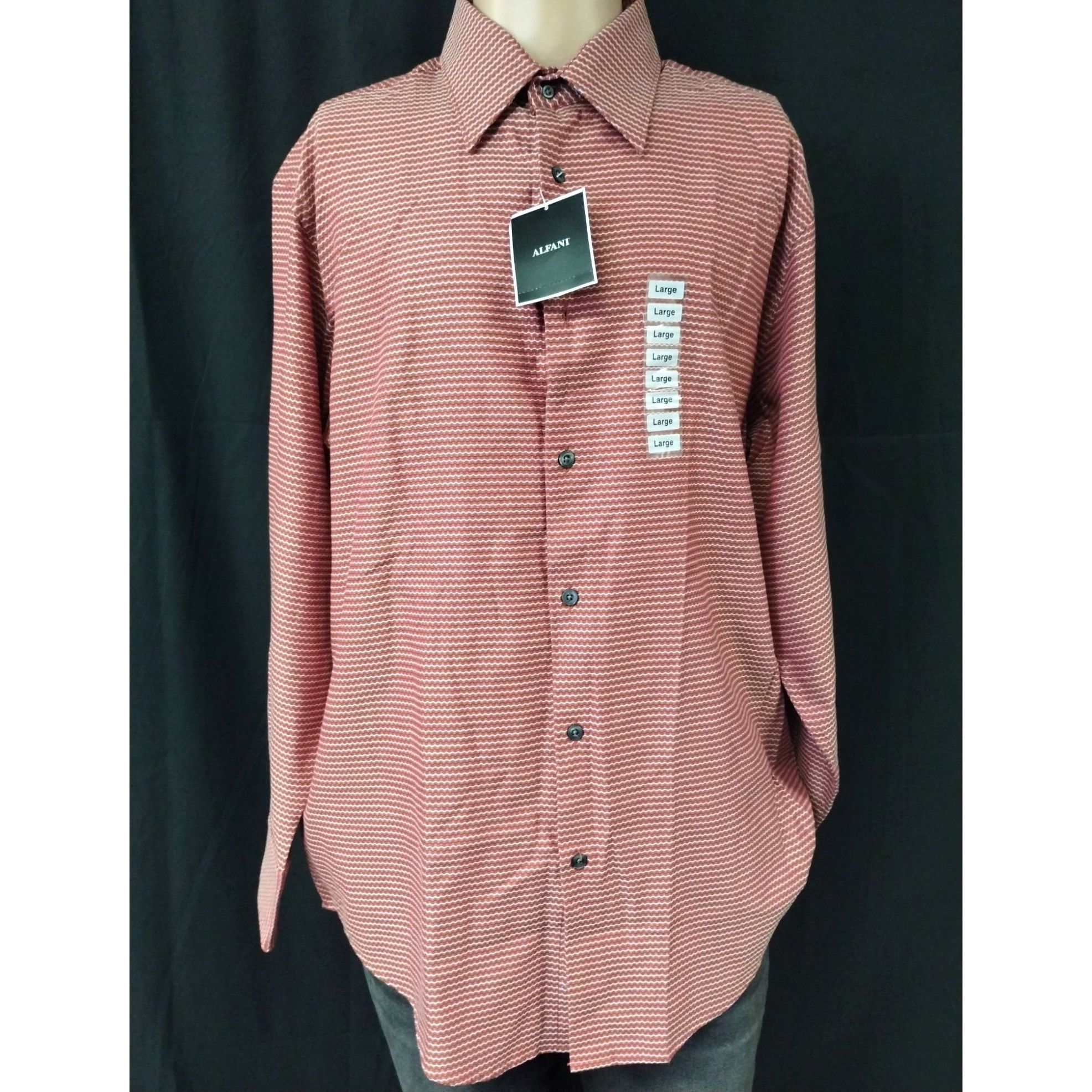 Alfani Alfani Men's Red Shirt/Button Up/Long Sleeve Sz L SKU 4016 Size US L / EU 52-54 / 3 - 1 Thumbnail