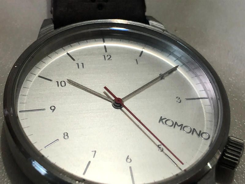 Komono Komono Estelle Pastel silver dial brown leather strap watch Size ONE SIZE - 9 Thumbnail