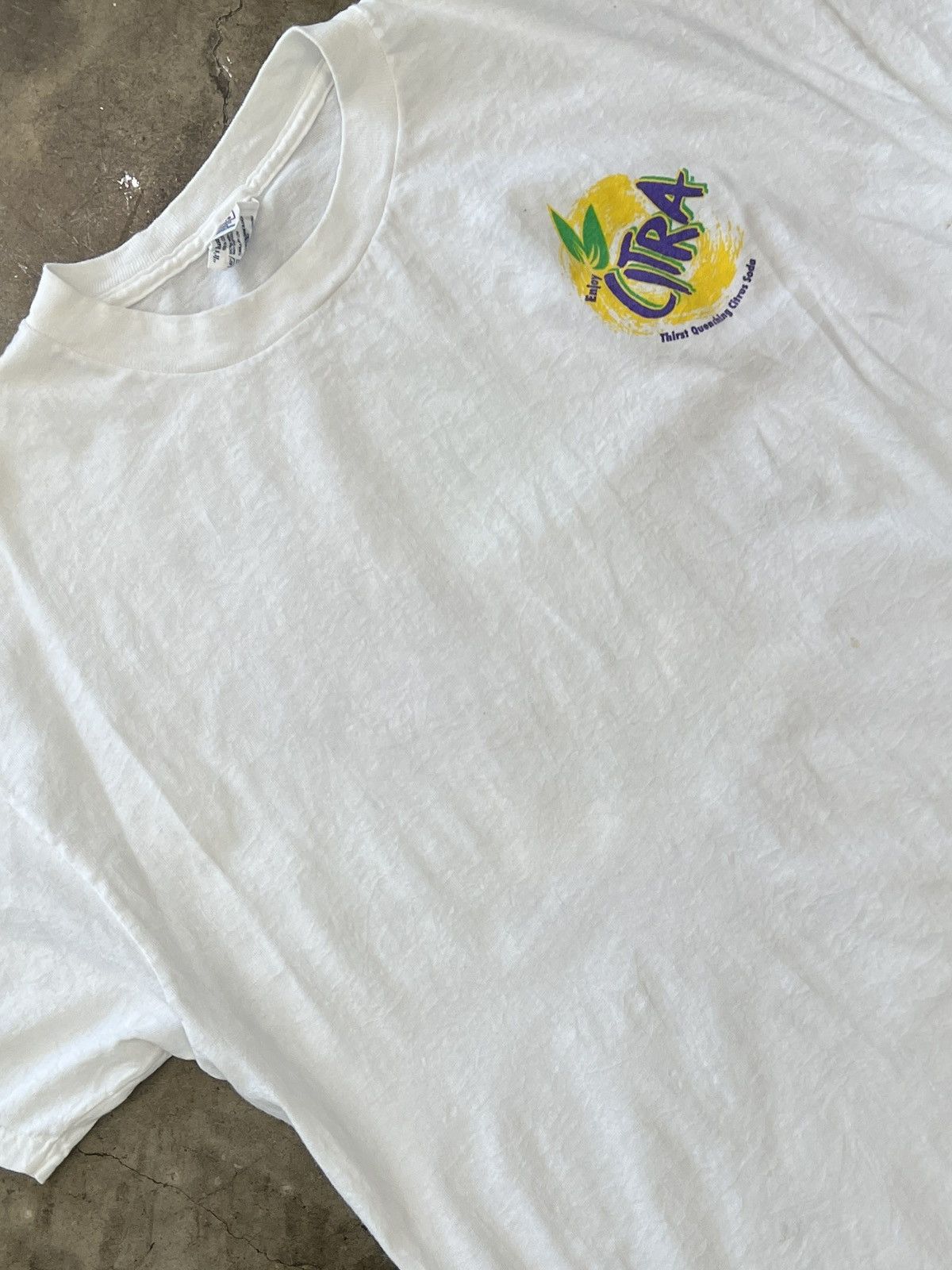 Vintage Vintage No Thirst is Safe Citra Beverage Pomo Tee XL Size US XL / EU 56 / 4 - 4 Thumbnail