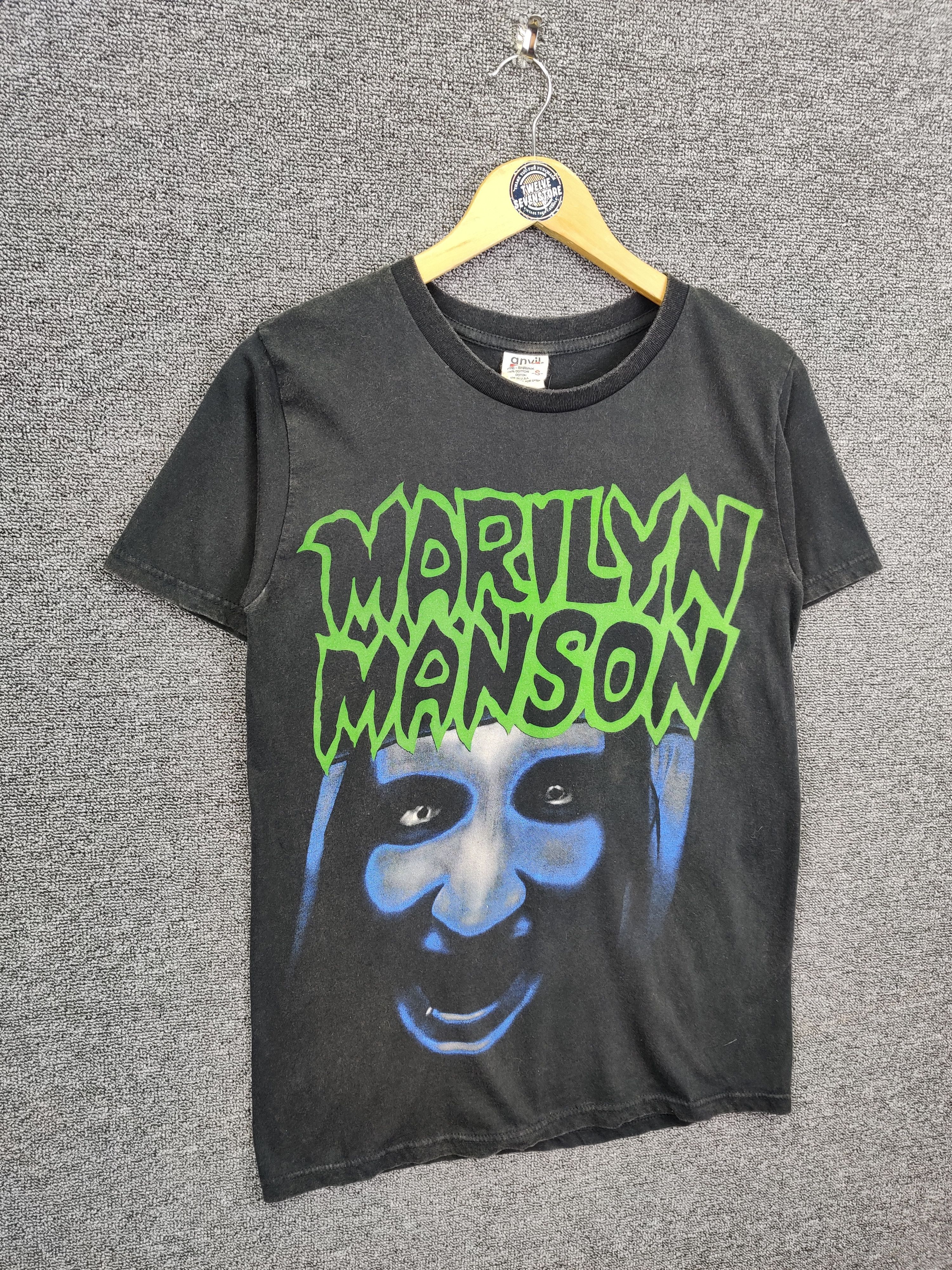 Band Tees Vintage 90's Marilyn Manson This Is Your World Tee Tshirt Size US S / EU 44-46 / 1 - 5 Thumbnail