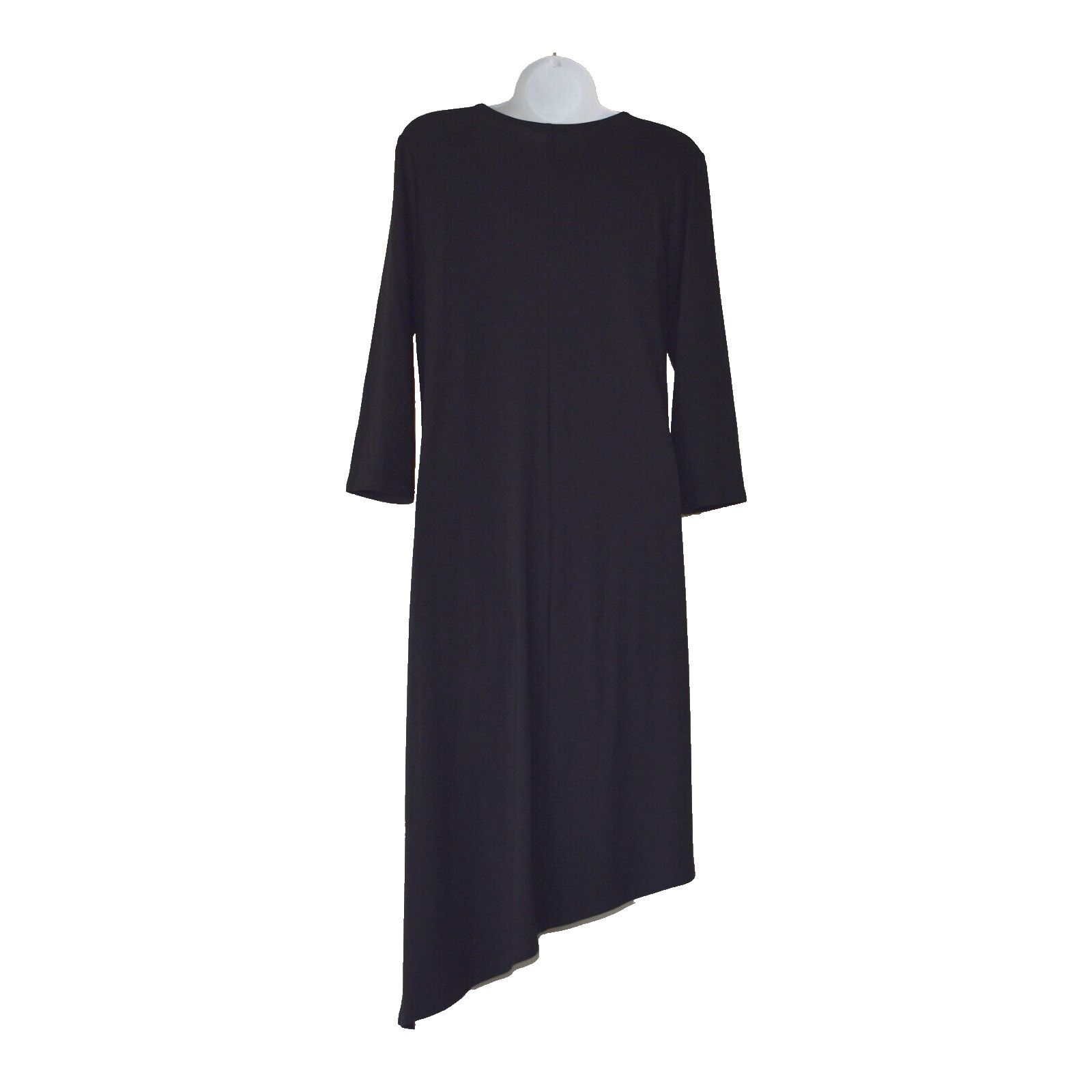 Eileen Fisher EILEEN FISHER Viscose Asymmetrical Hem 3/4 Sleeve Dress Sz S Size S / US 4 / IT 40 - 2 Thumbnail