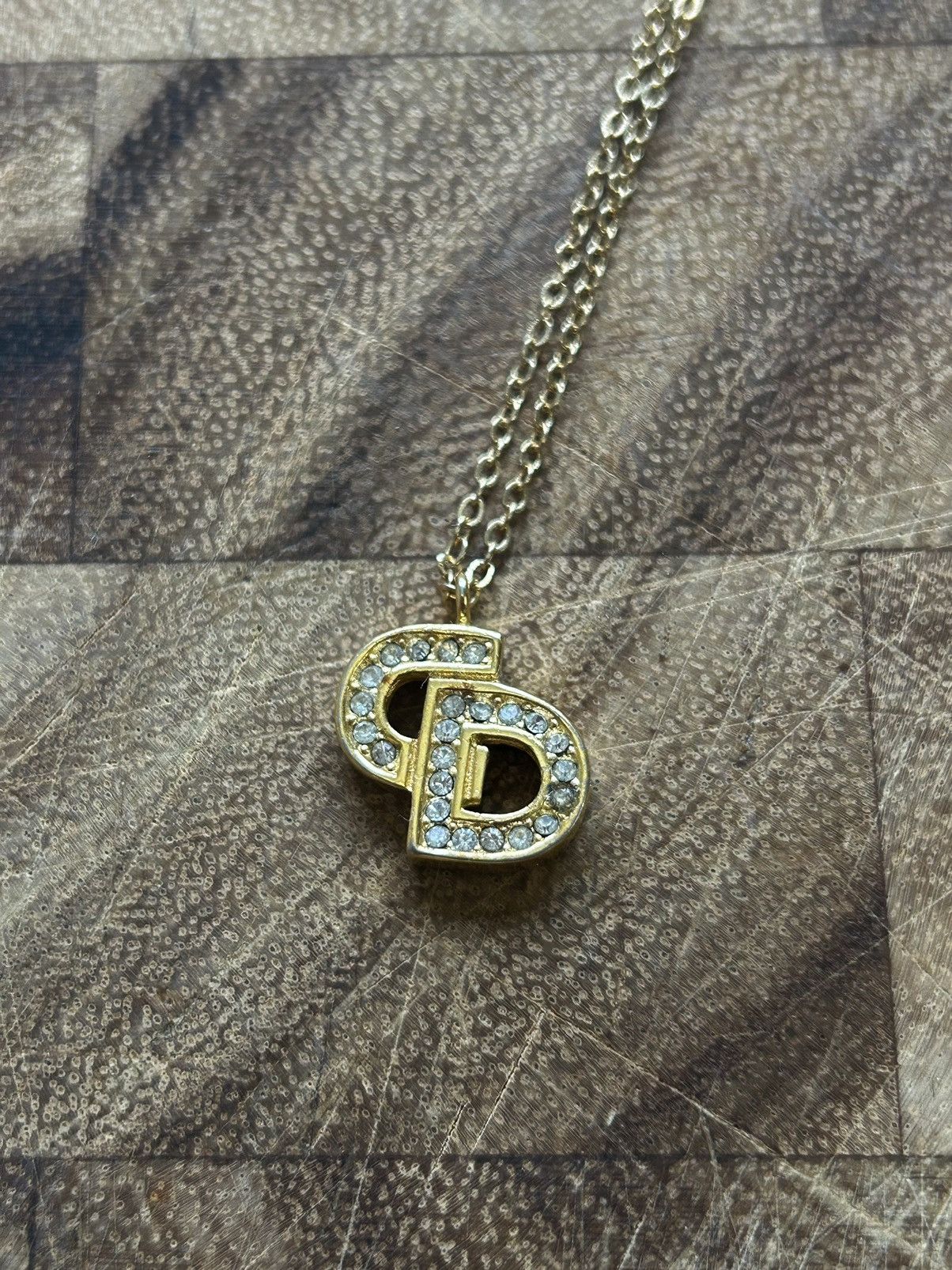 Dior Dior CD Logo Pendant Necklace – Gold Tone Size ONE SIZE - 1 Thumbnail