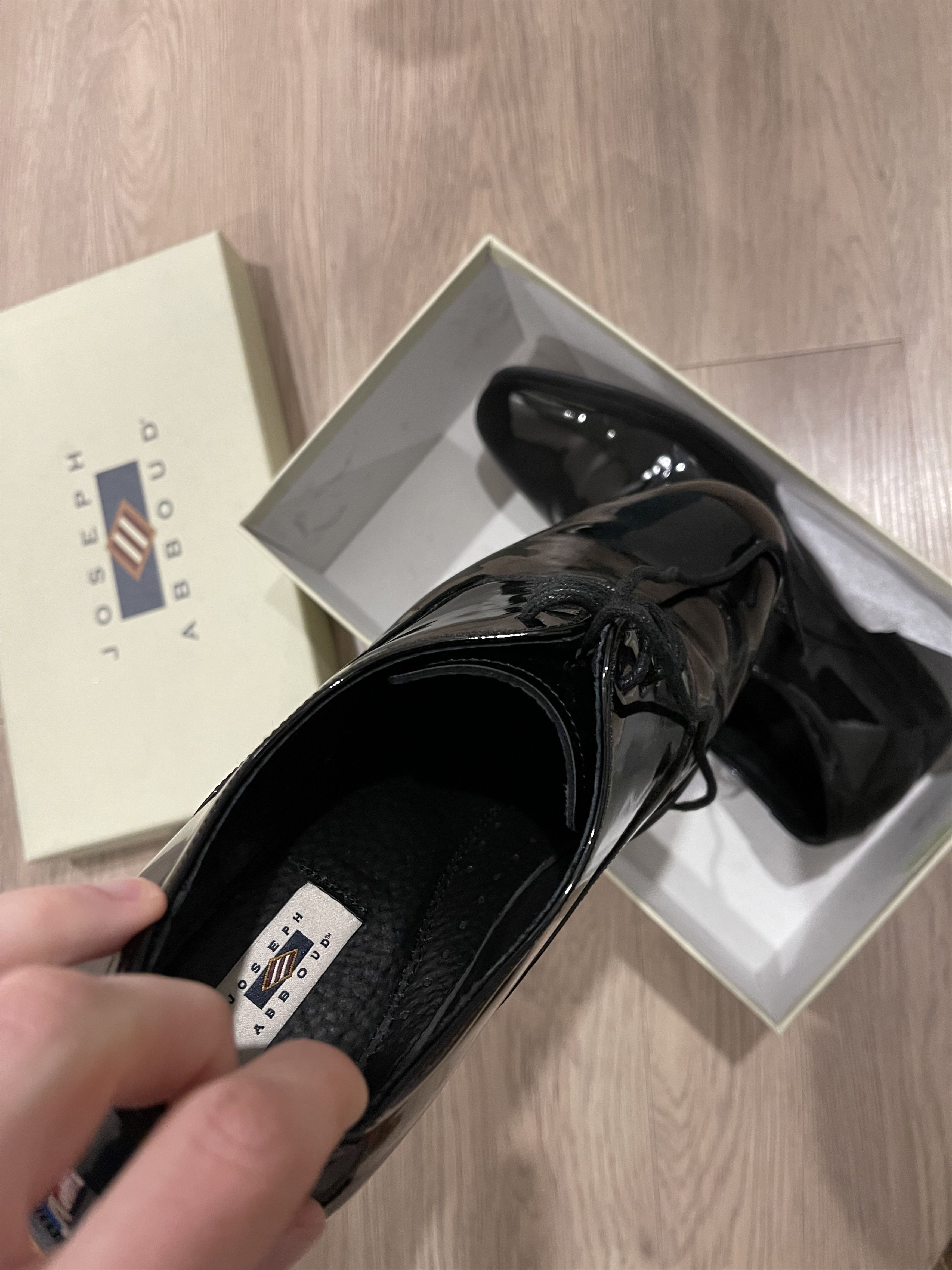 Joseph Abboud Soiree Patent Leather Dress Shoes Size US 10 / EU 43 - 5 Thumbnail