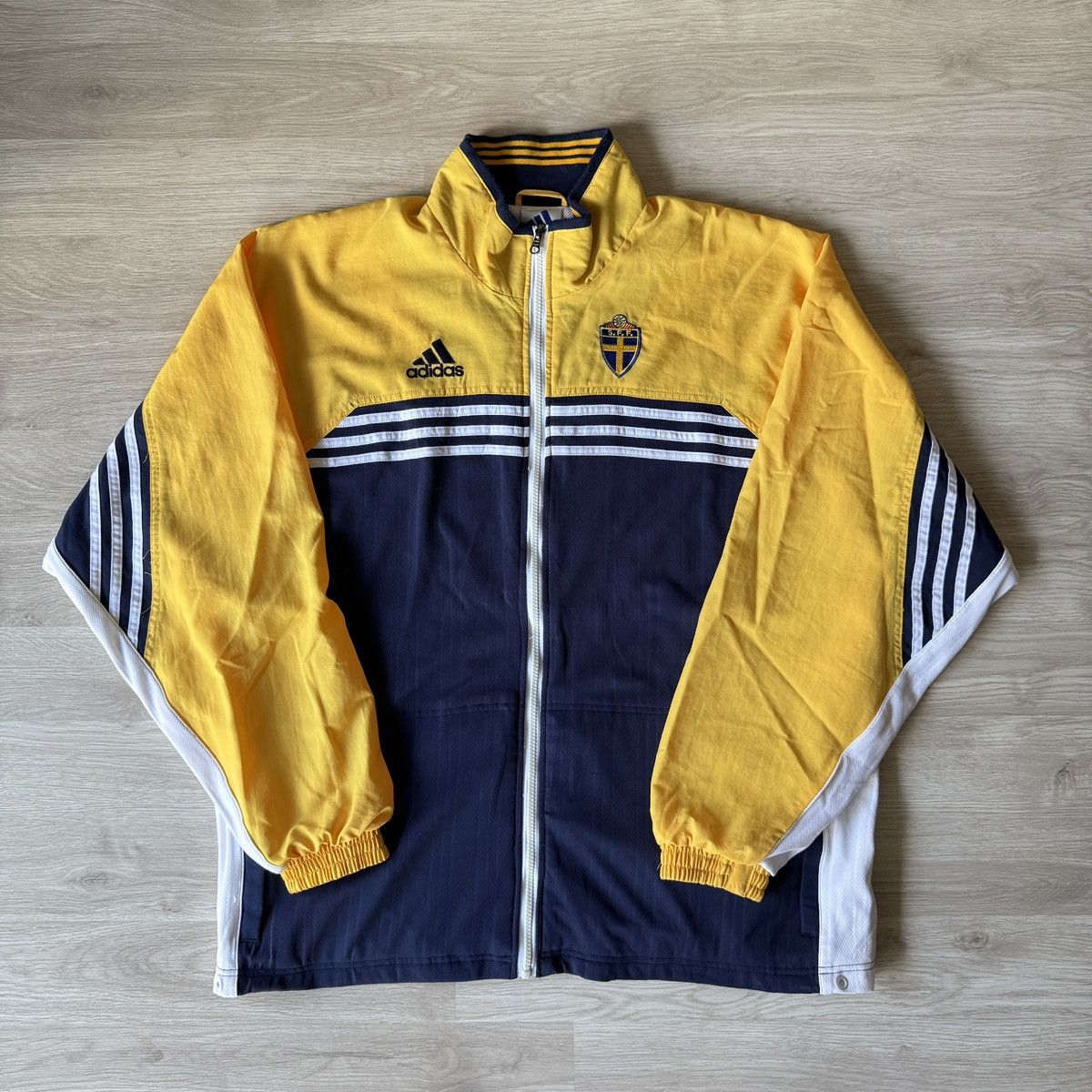 Adidas × Vintage Vintage Adidas Sweden Jacket Size US L / EU 52-54 / 3 - 1 Thumbnail
